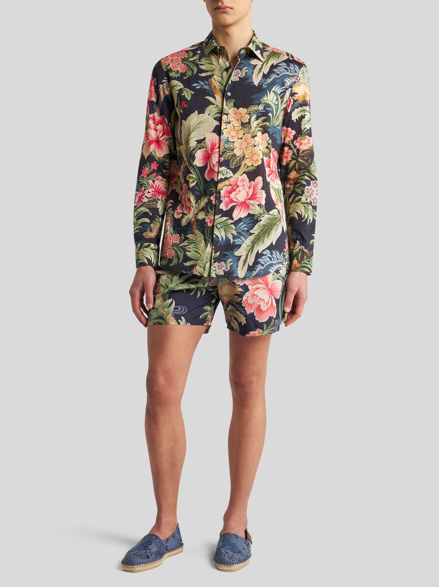 FLORAL COTTON SHIRT - 4