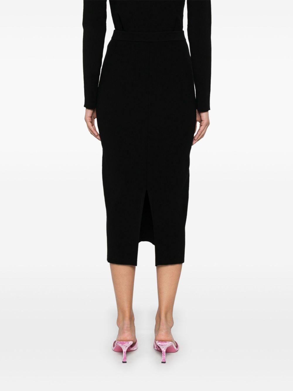 ribbed midi skirt - 4