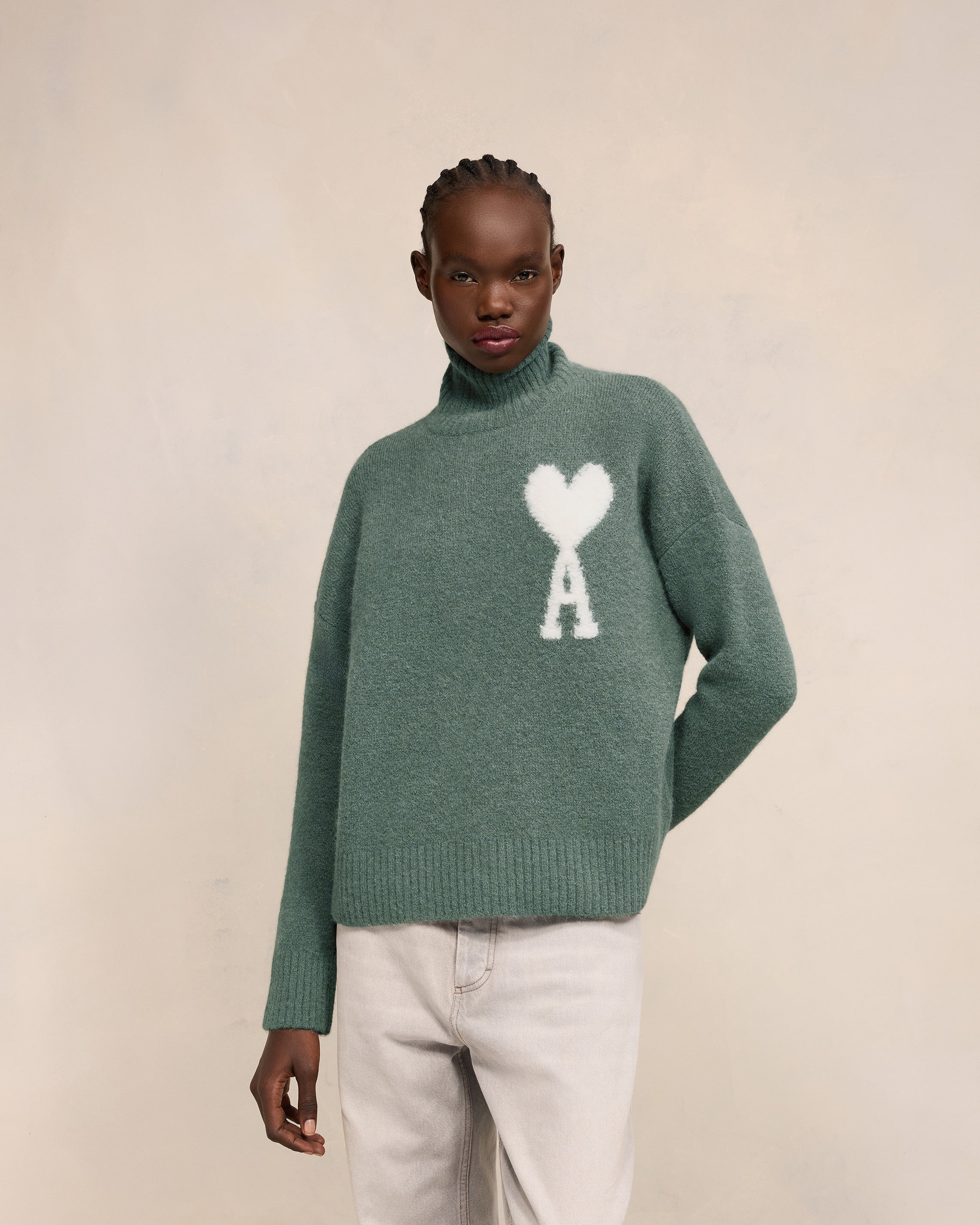 OFF-WHITE AMI DE COEUR FUNNEL NECK SWEATER - 3