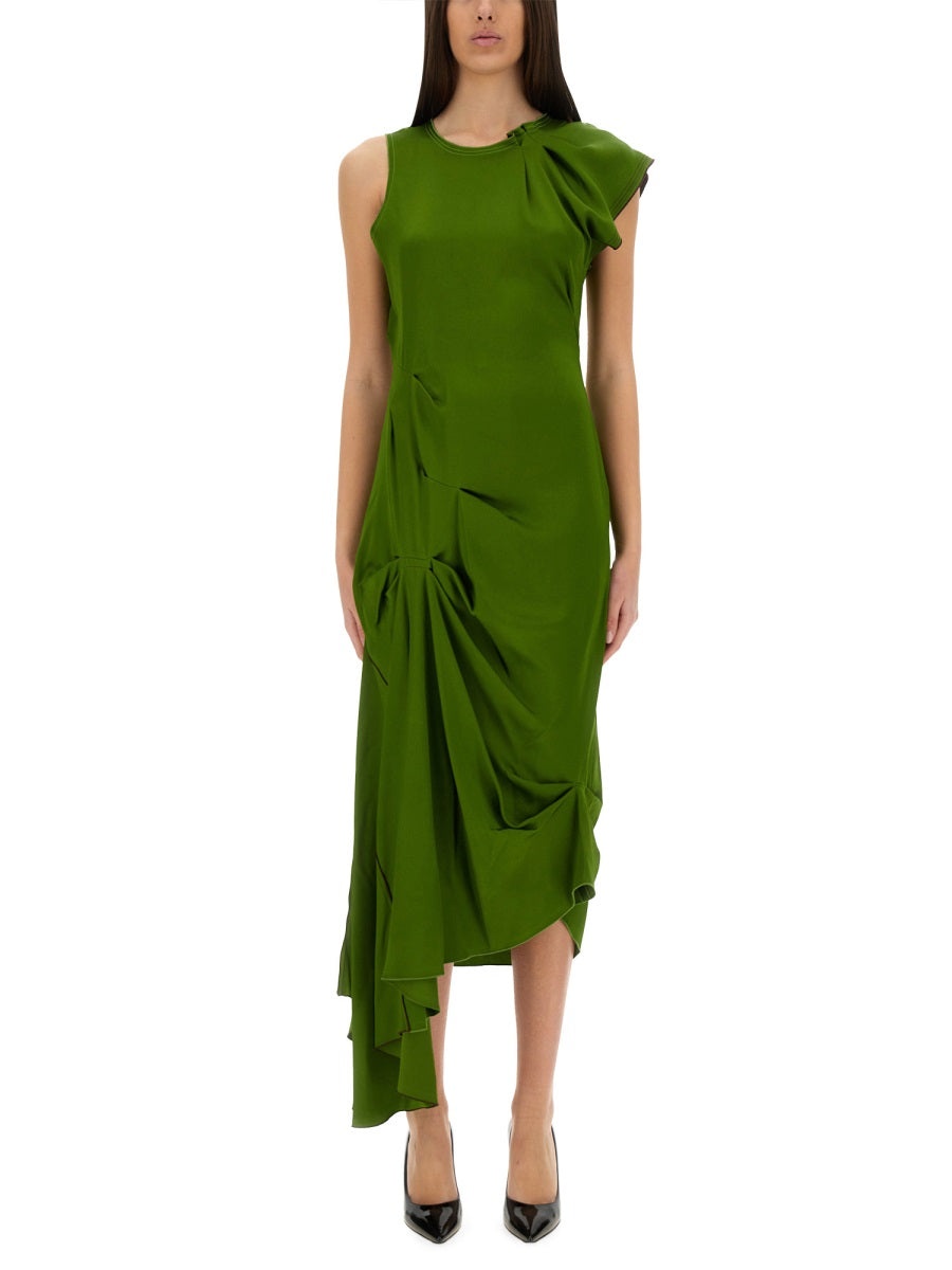 Victoria Beckham Women Draped Midi Dress - 1