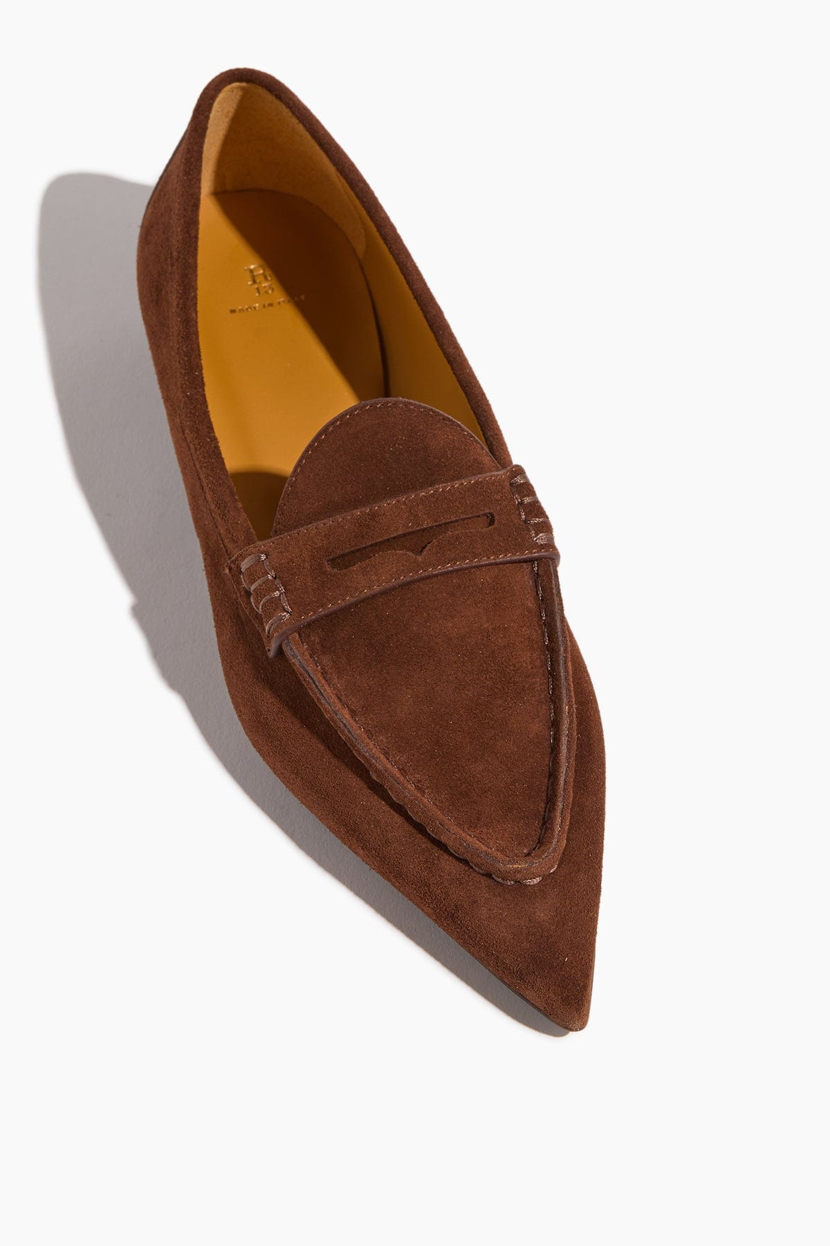 Pointed Toe Loafer in Brown Suede - 3
