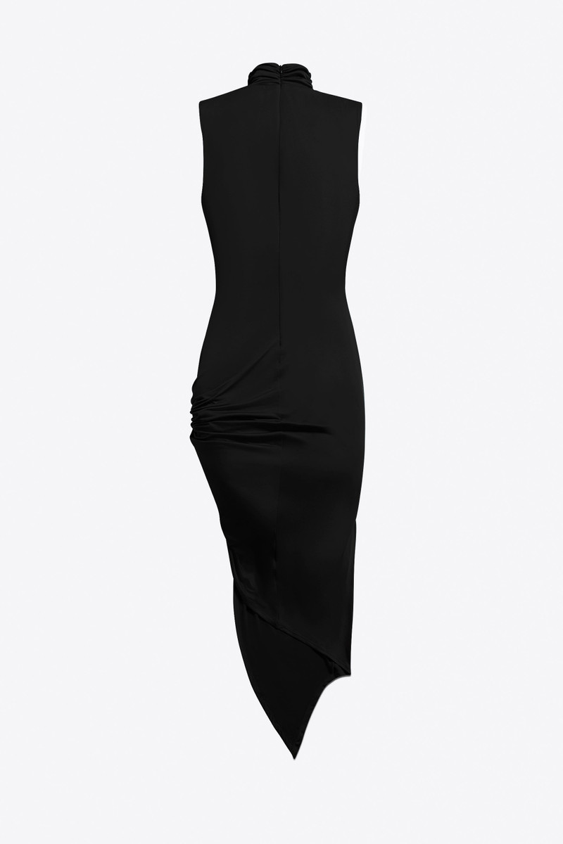 AREA CRYSTAL CLUSTER DRAPED MIDI DRESS outlook