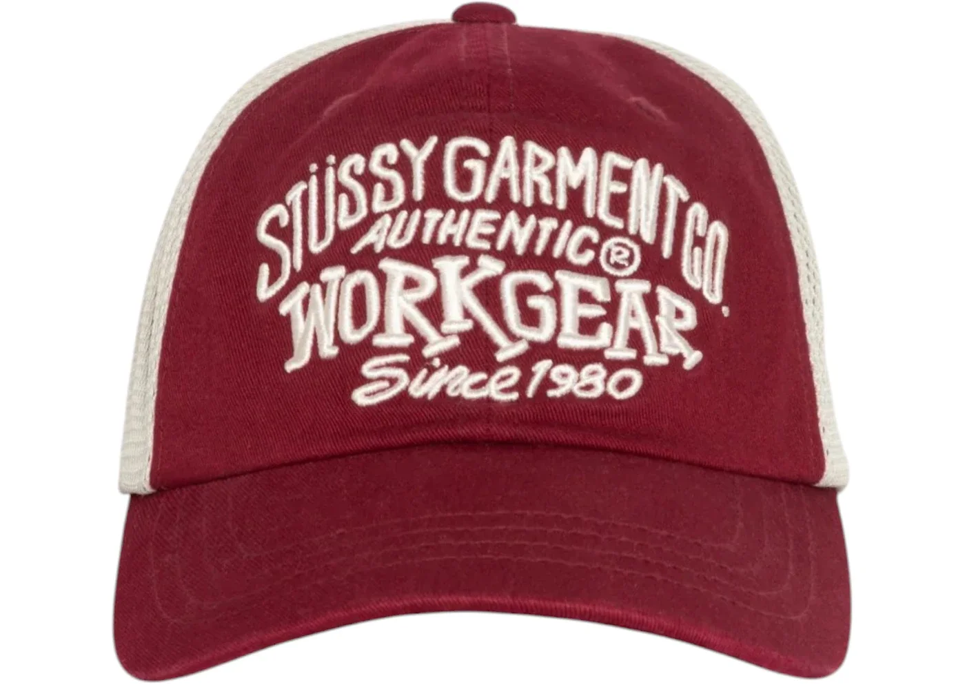 Stussy Low Profile Workgear Strapback Wine - 1