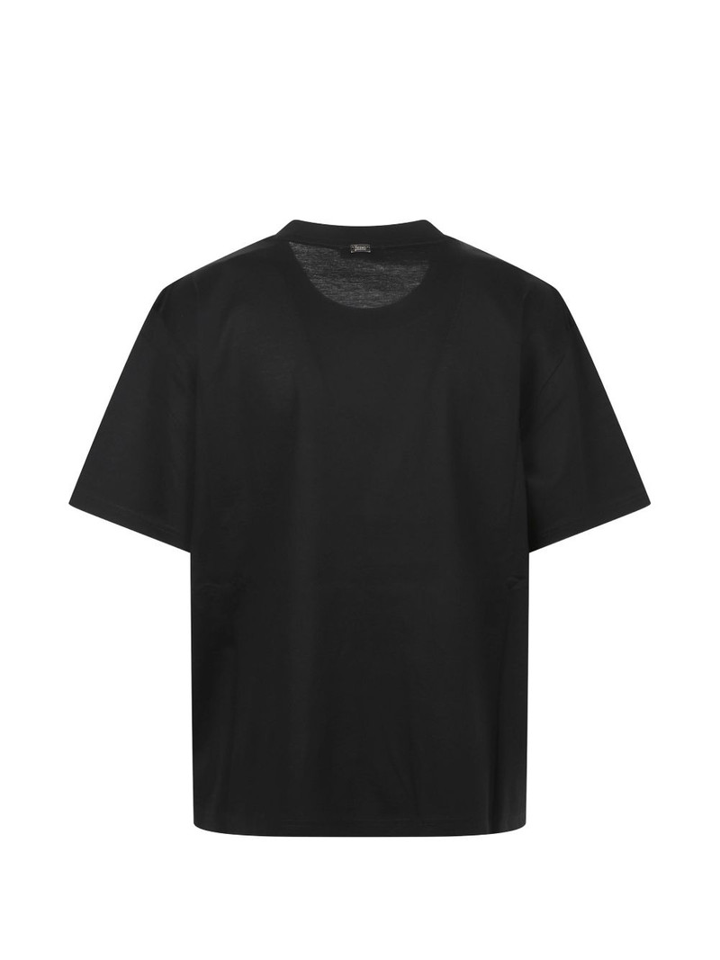 Herno rhinestone-embellished logo t-shirt outlook