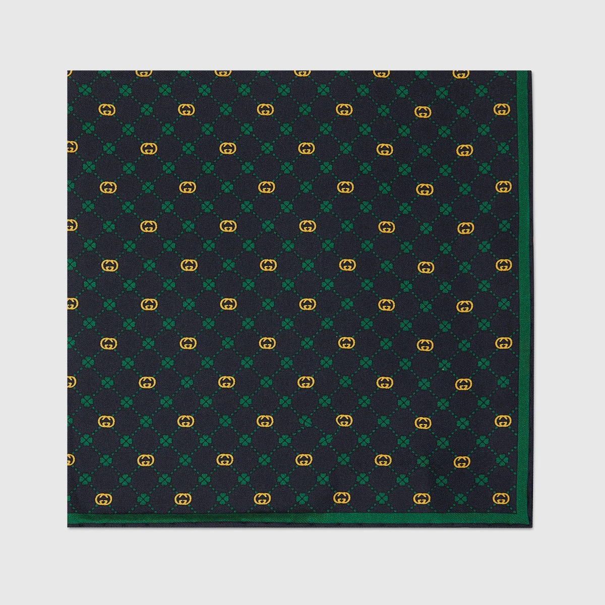 Interlocking G silk pocket square - 2