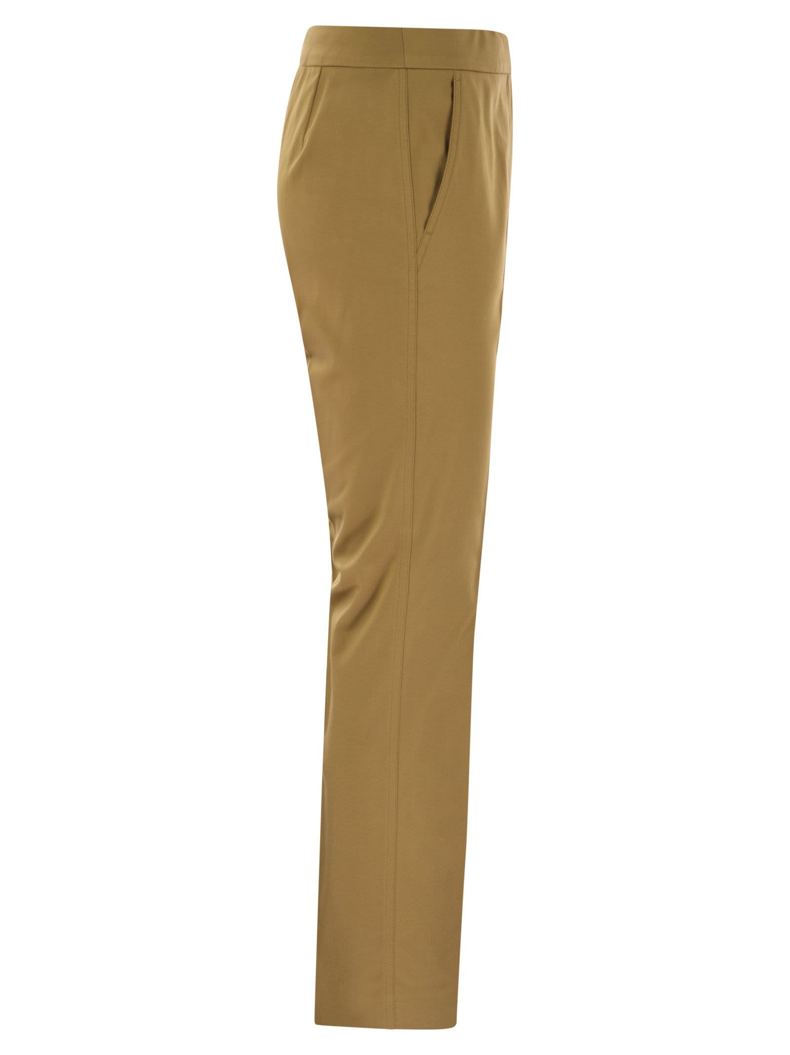 Maxmara Women Okra - Cotton Satin Trousers - 3