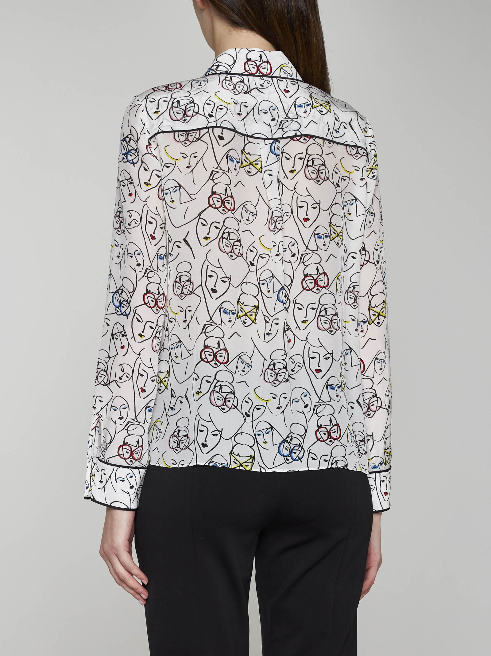 Willa print silk shirt - 4