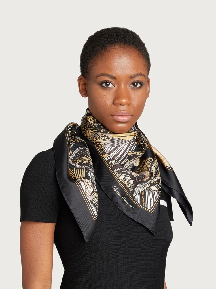 BATIK PRINT SILK SCARF - 2