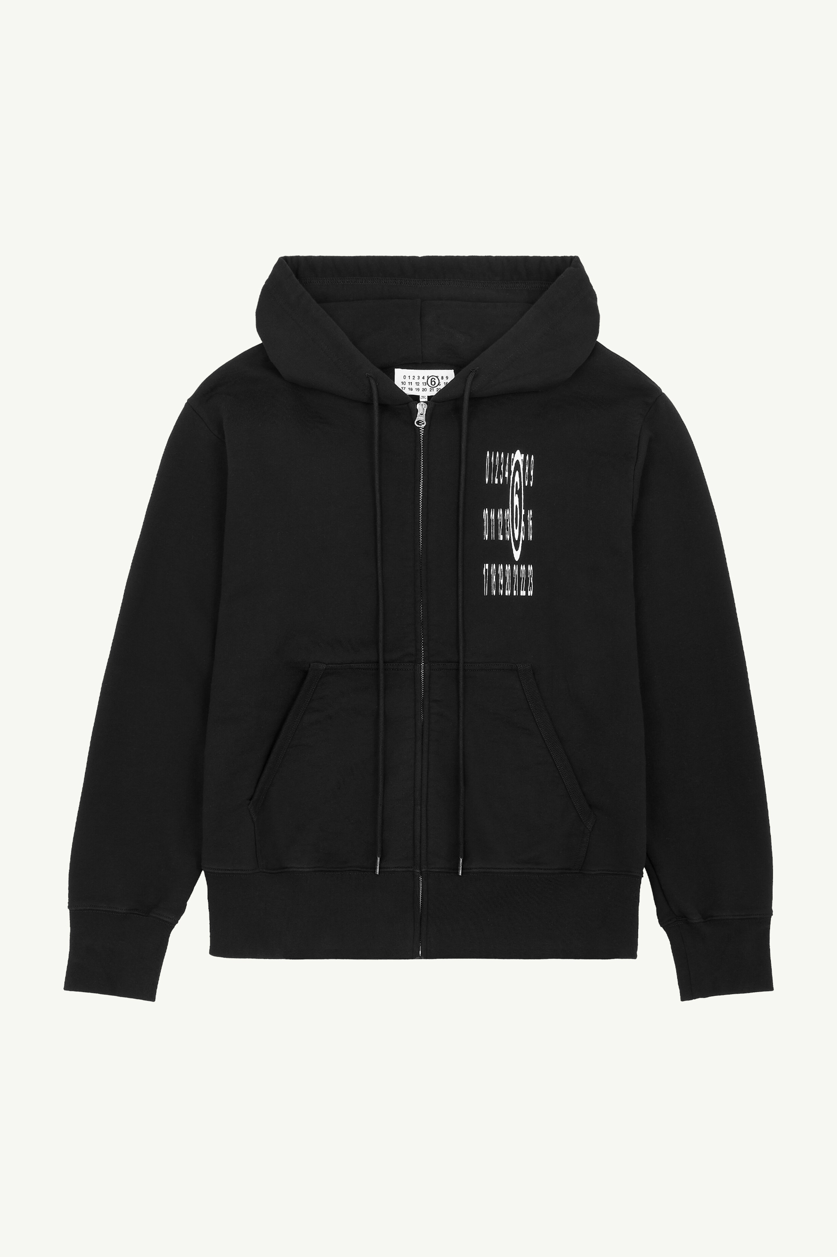 Unbrushed jersey hooded sweatshirt - 1