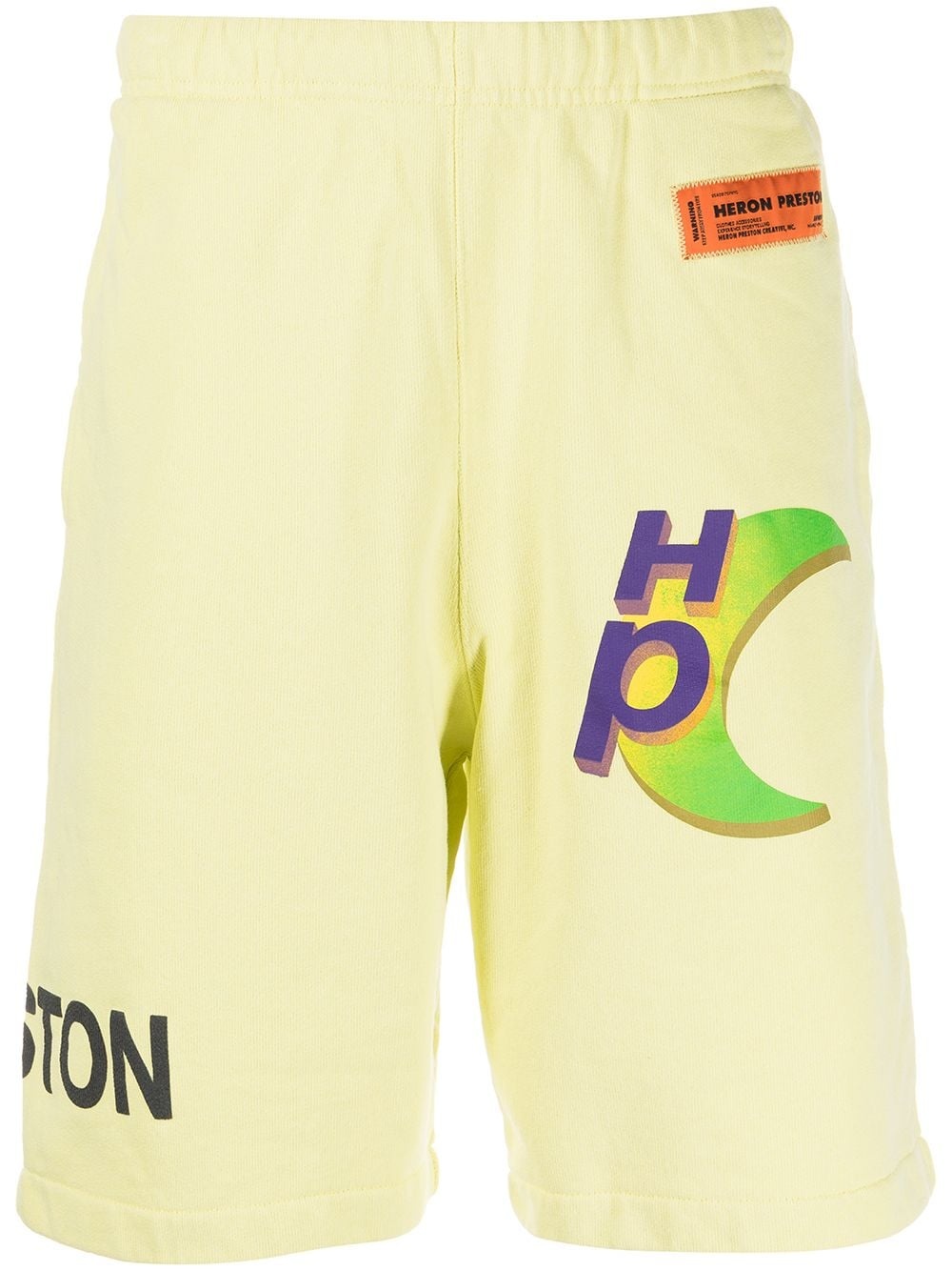 logo-print track shorts - 1