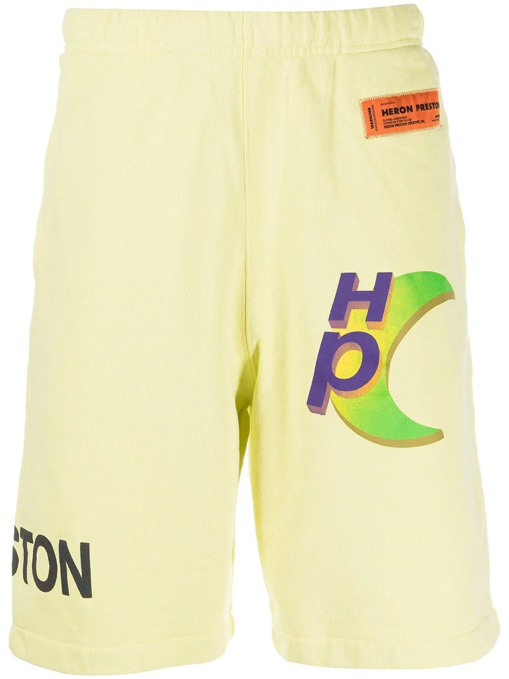 logo-print track shorts - 1