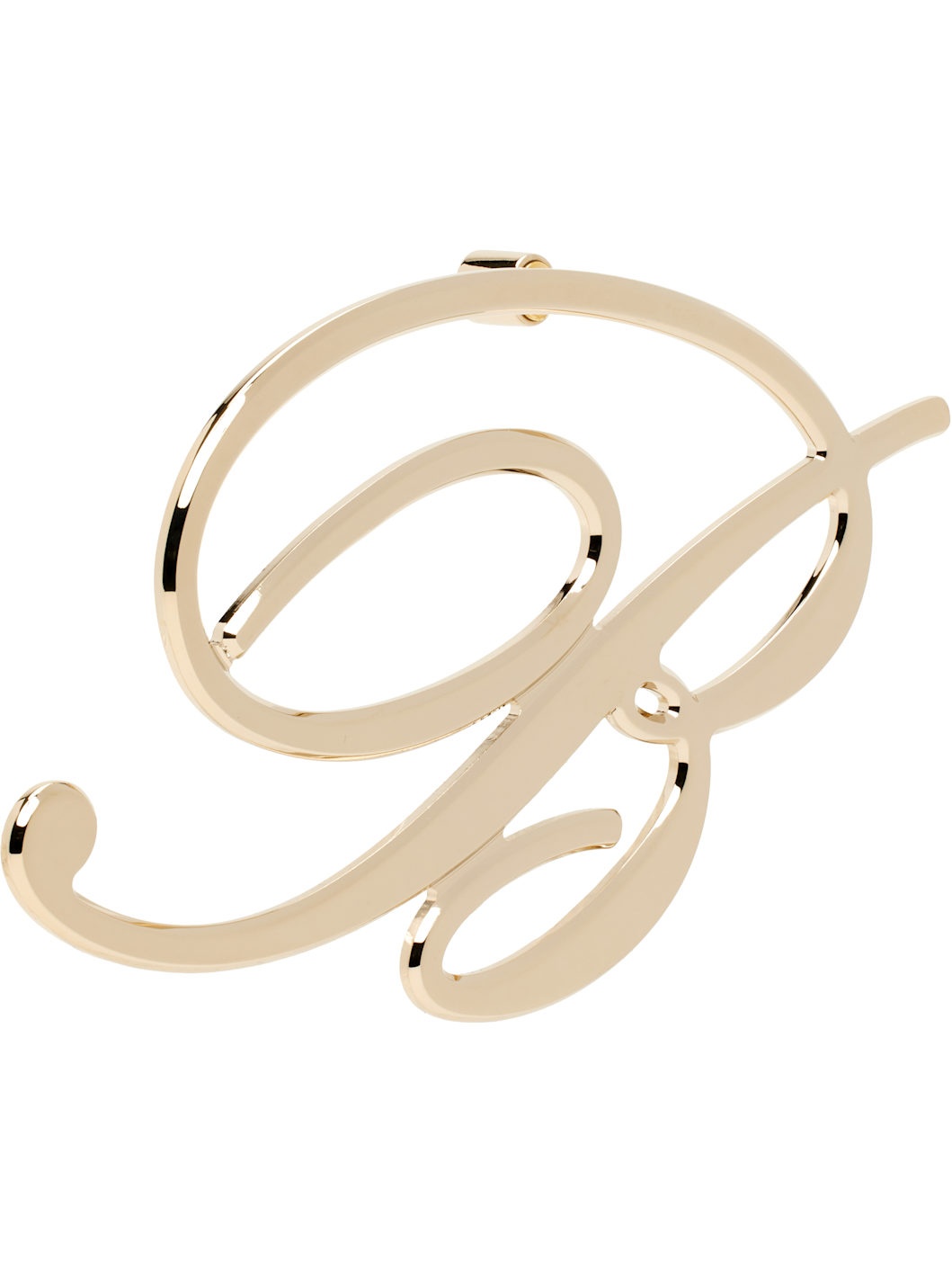 Gold 'B' Single Earring - 2