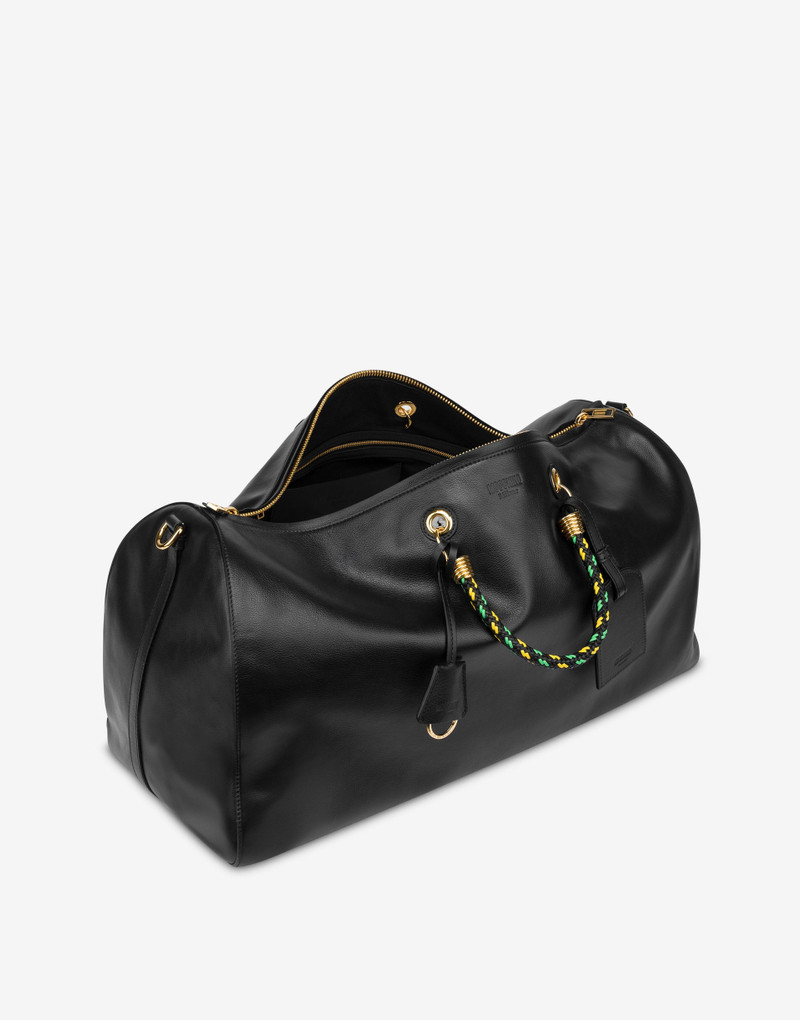 Moschino LARGE BRAIDED CORD BOSTON BAG outlook
