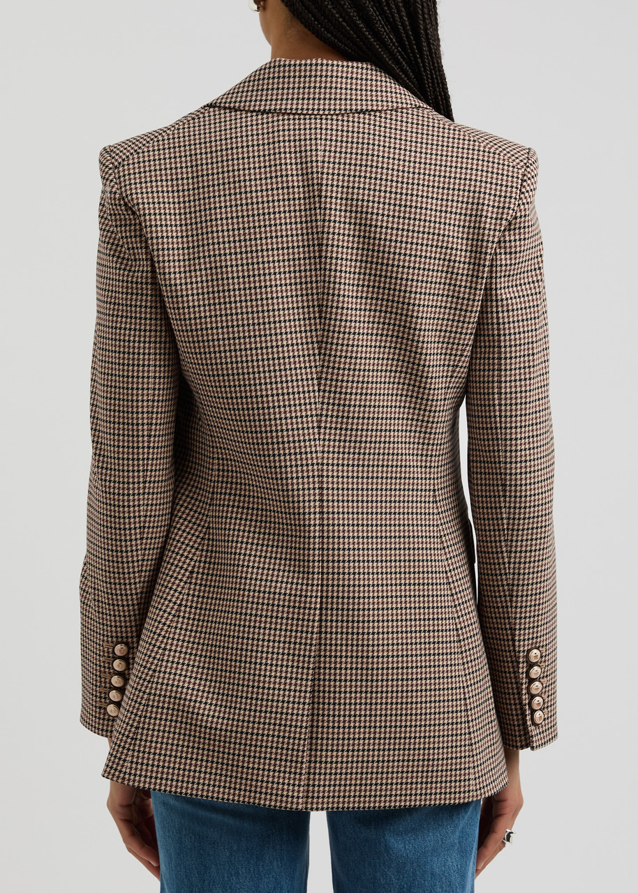 Veronica Beard Livy Dickey Checked Wool-blend Blazer - 2