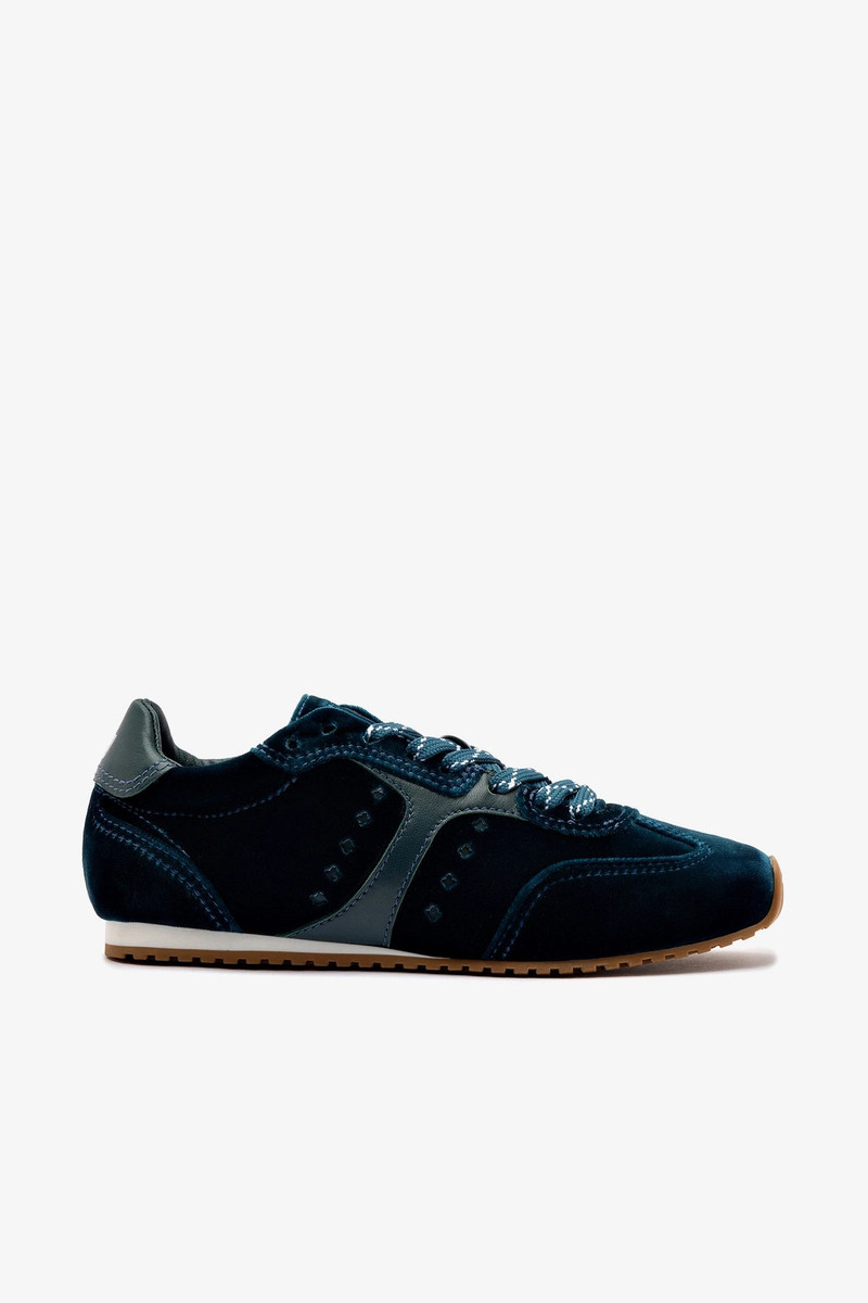 Stella Sneaker In Deepsea Velvet 1