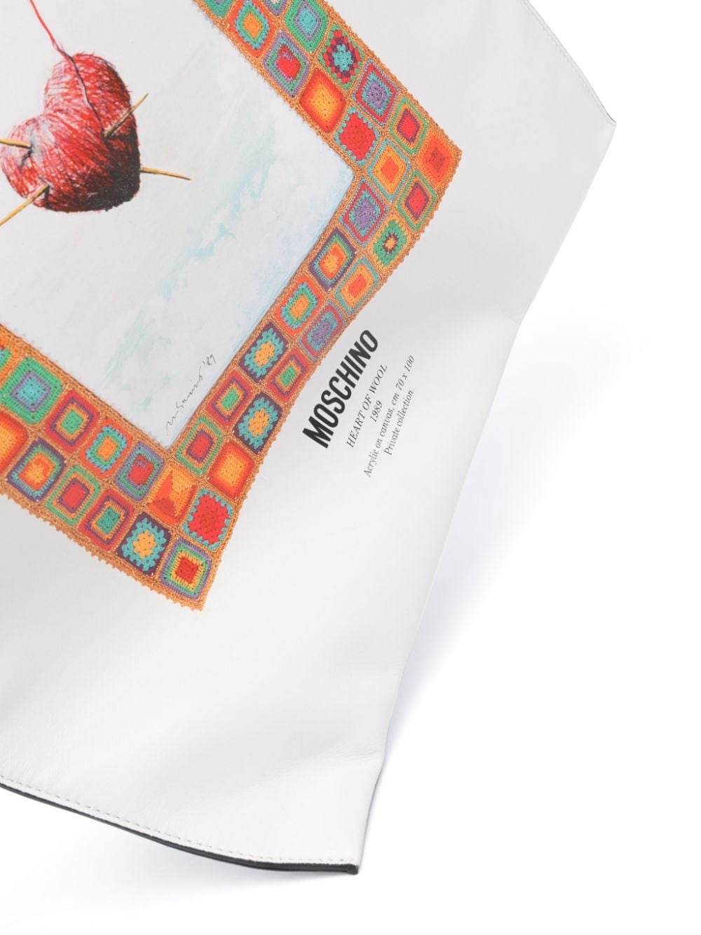 Heart of Wool-print shoulder bag - 4
