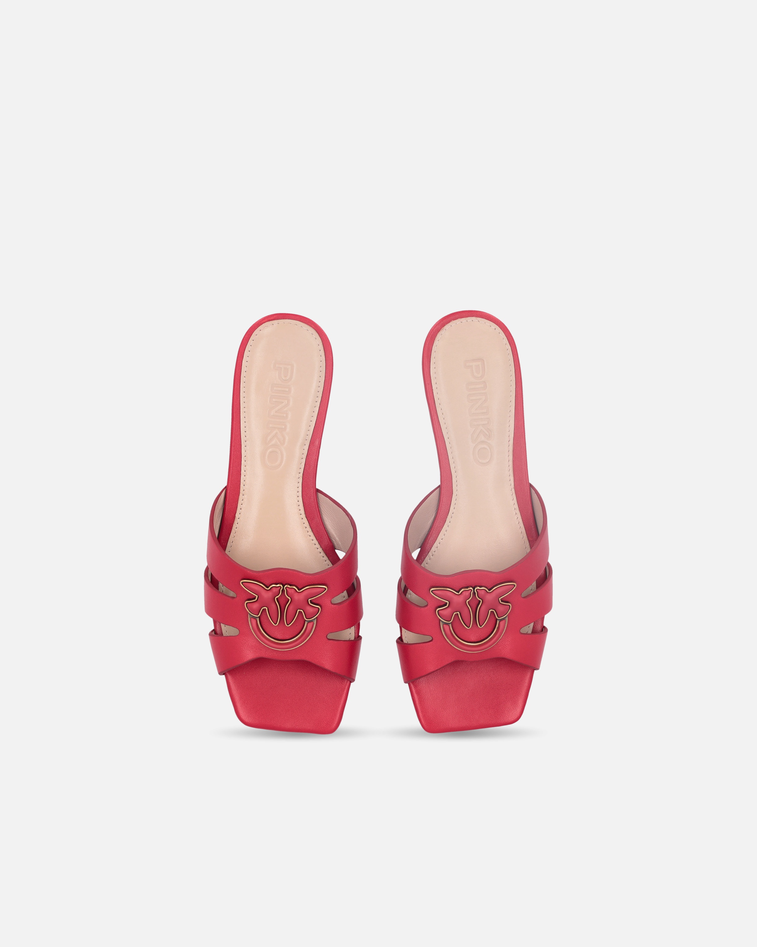 NAPPA LEATHER SLIP-ONS WITH BIRD LOGO - 9