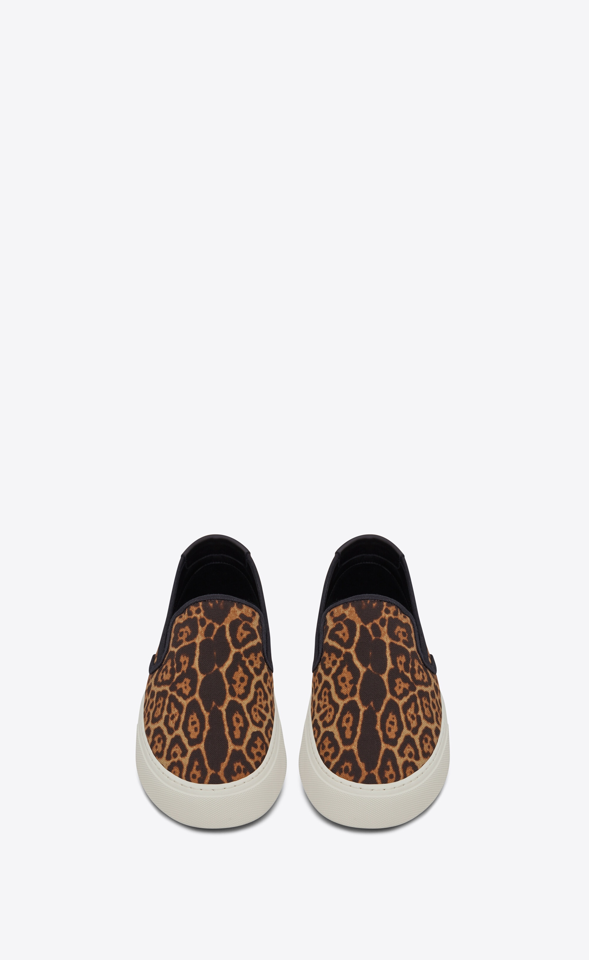 venice slip-on sneakers in leopard-print canvas - 2