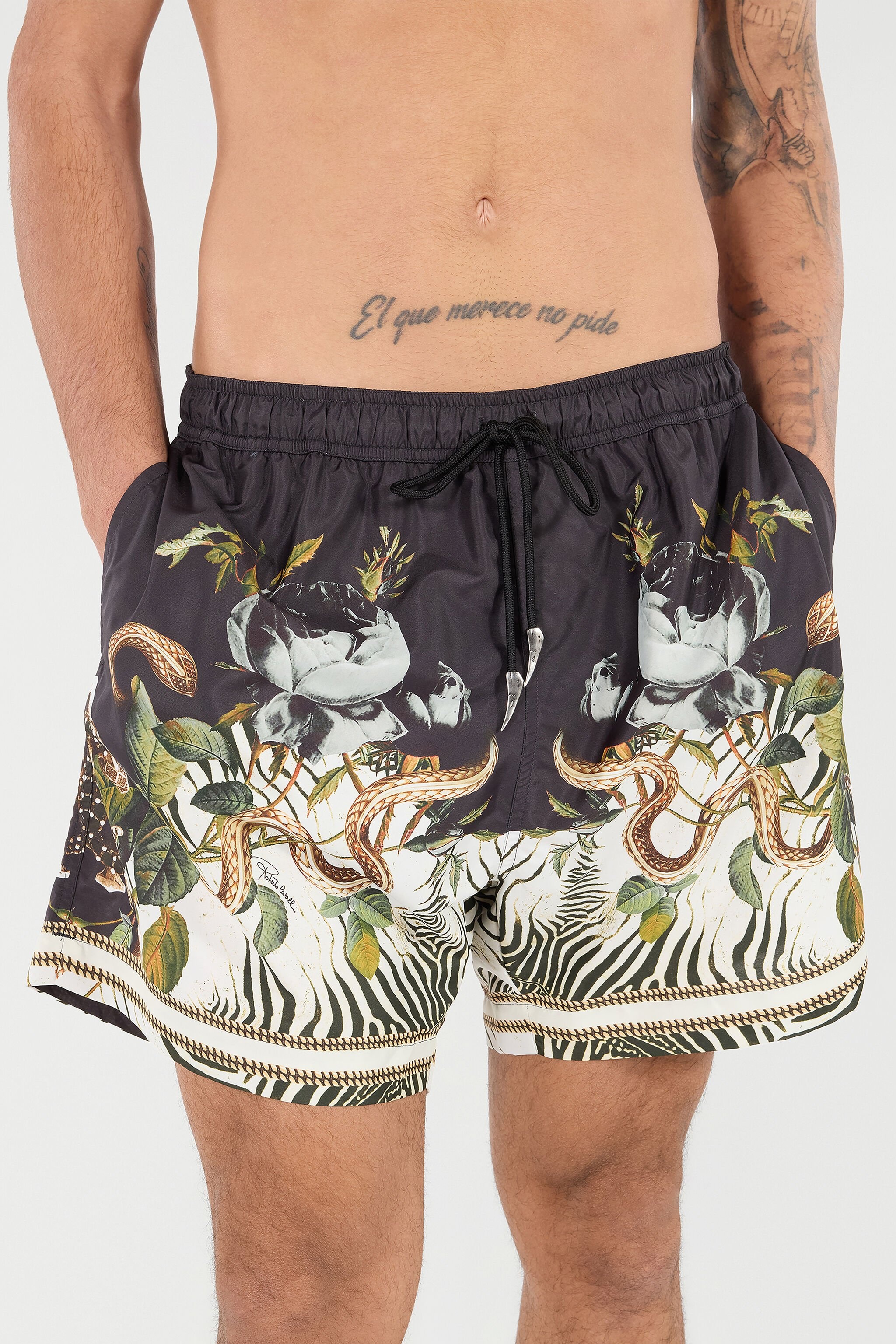 Swim Shorts With Fang And Animal Print - 6