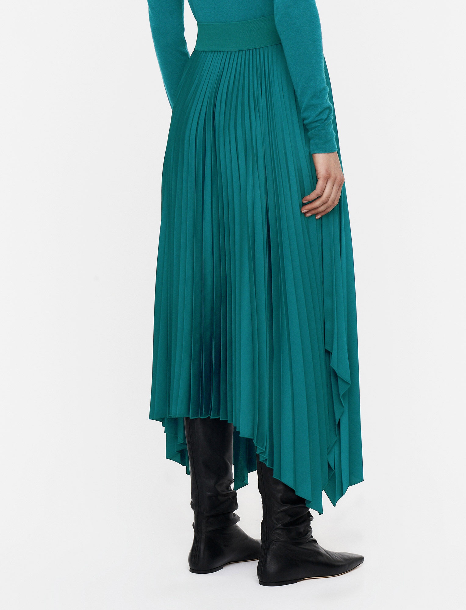 Knit Weave Plissé Ade Skirt - 3
