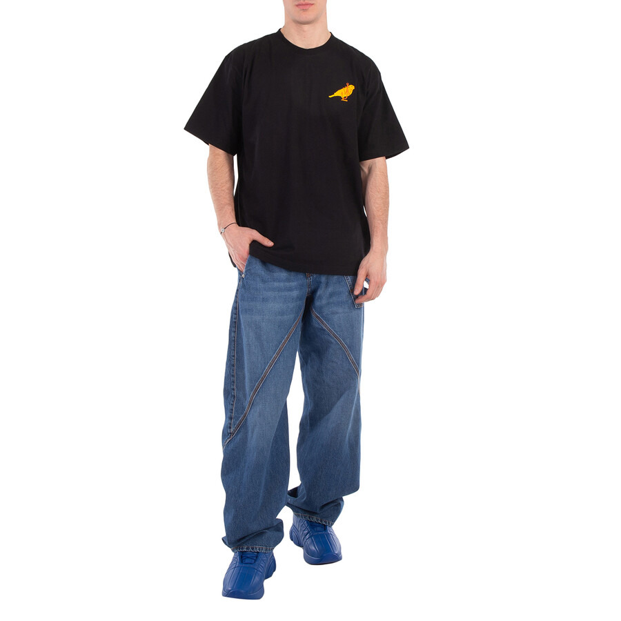 JW Anderson Anchor Logo-Embroidered Cotton T-Shirt - 4
