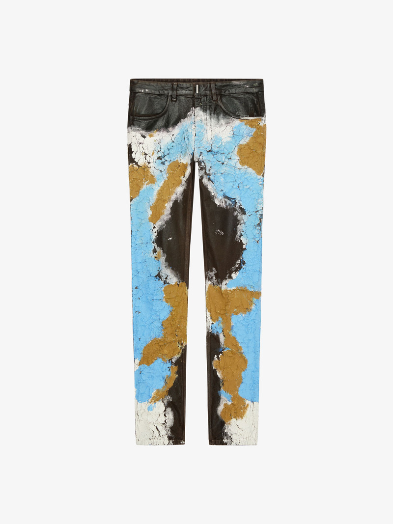 JEANS IN PAINTED CRACKLED DENIM 1