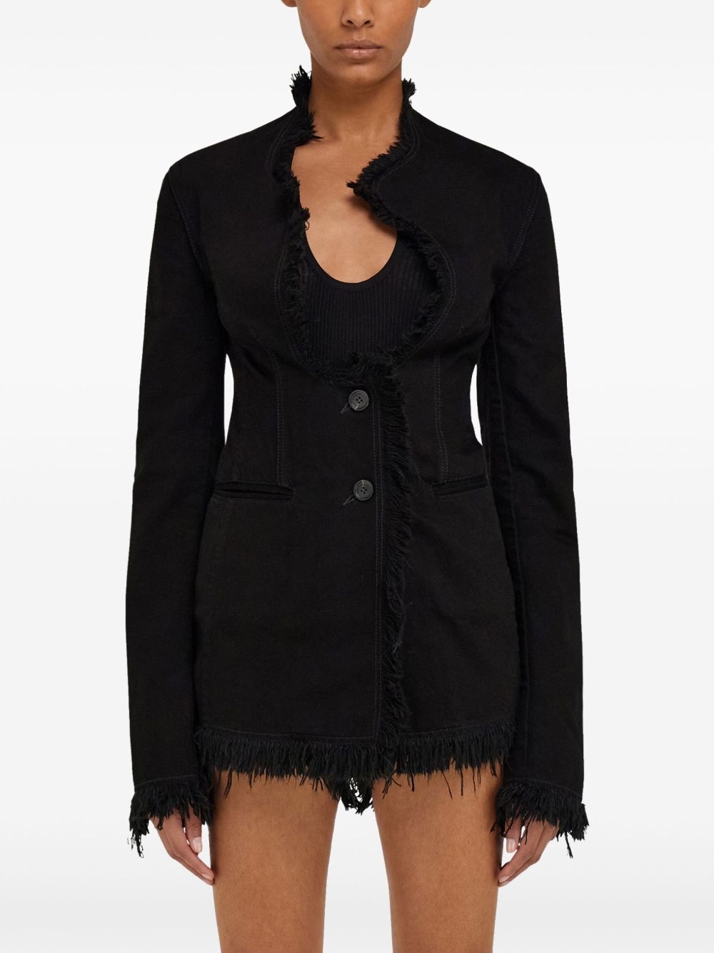 fringed blazer - 3