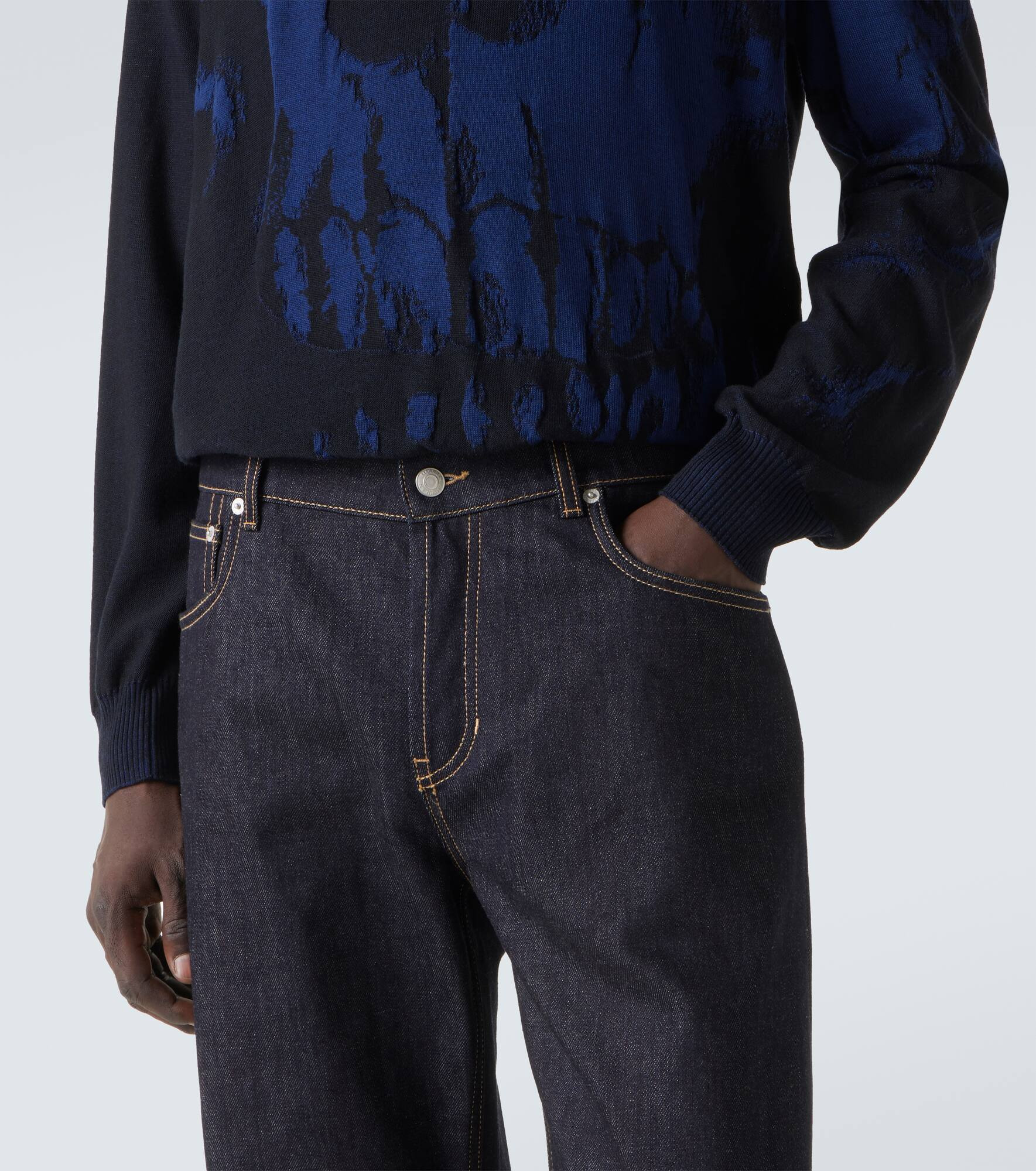 Mid-rise wide-leg jeans - 5