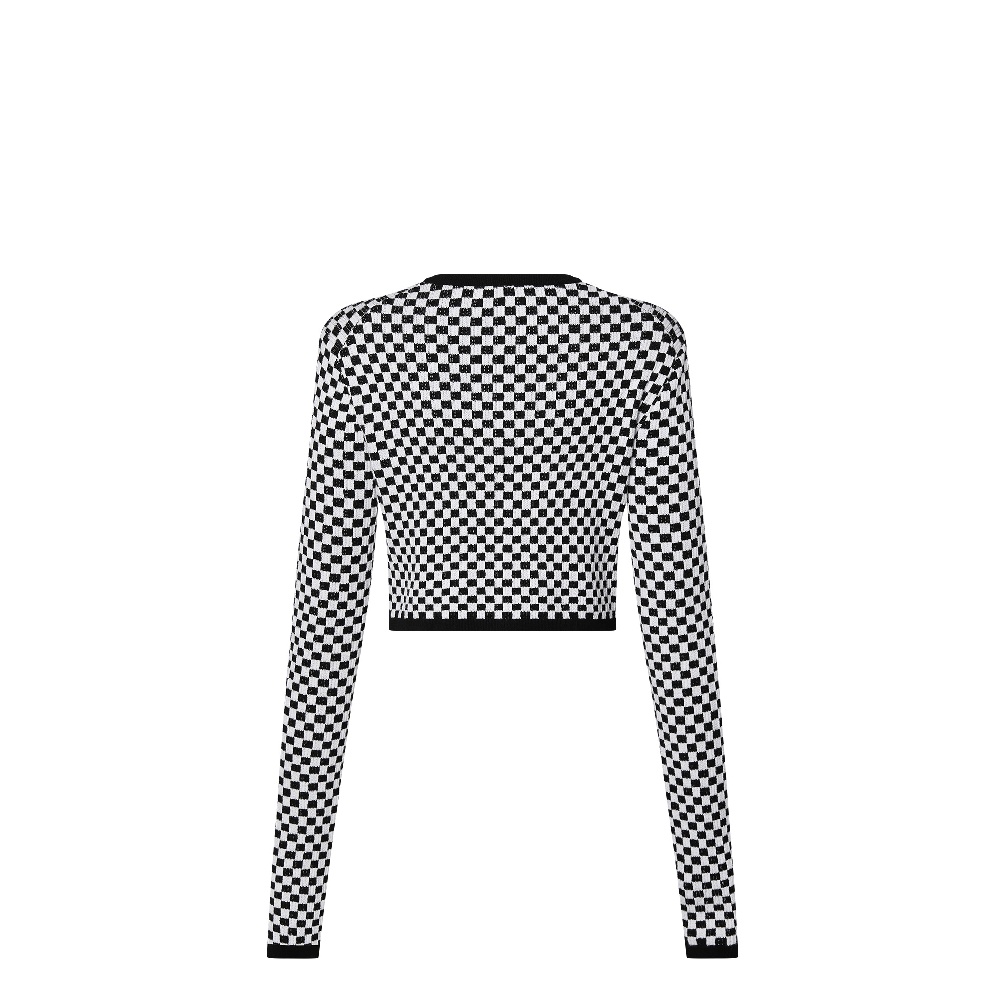 Mini Damier Knit Cardigan - 3