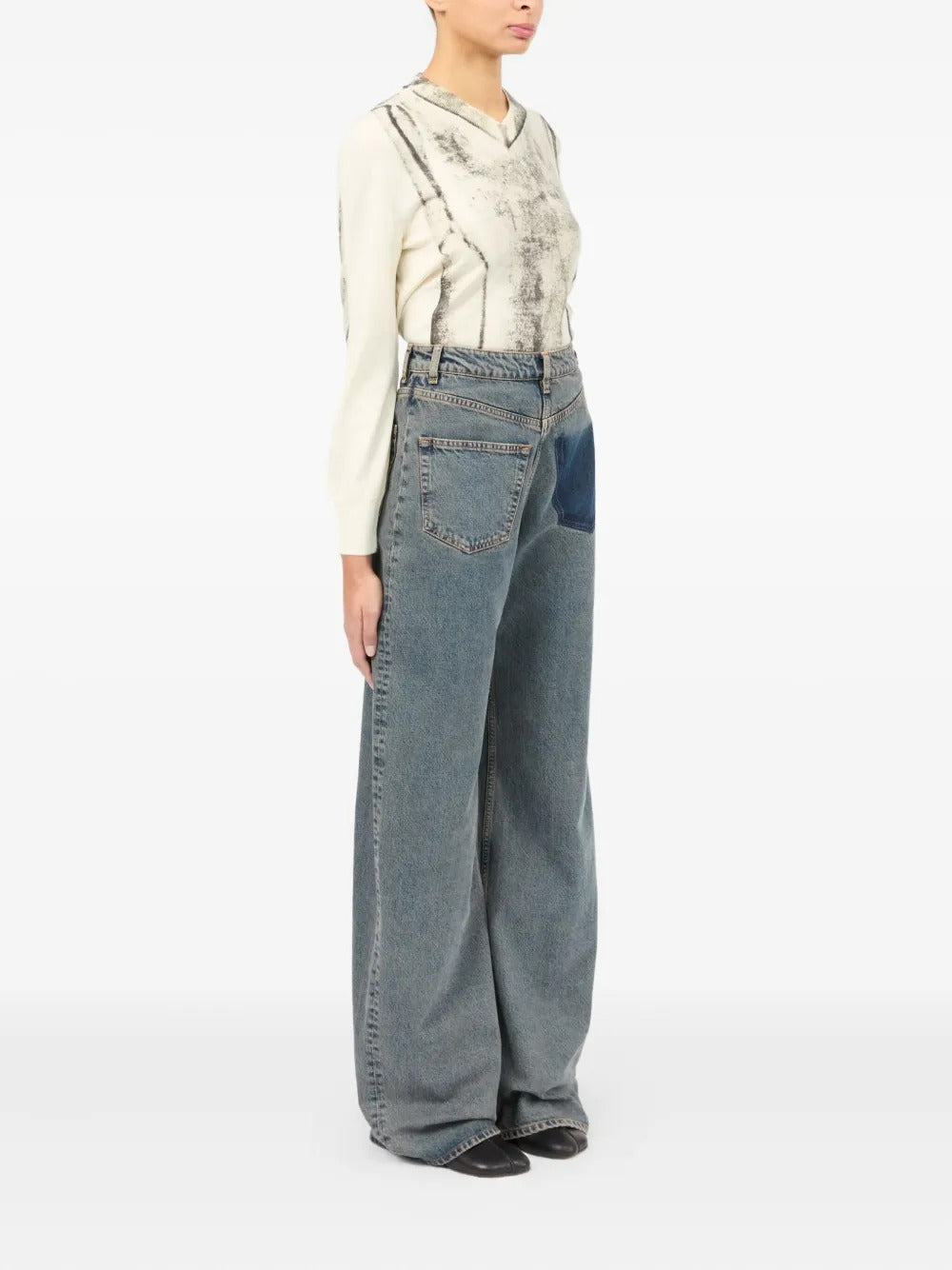 MM6 Maison Margiela - Women Back-to-Back Jeans - 2