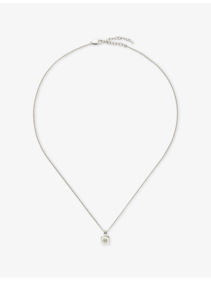 Mini Star Ridge Sterling Silver Pendant Necklace 1