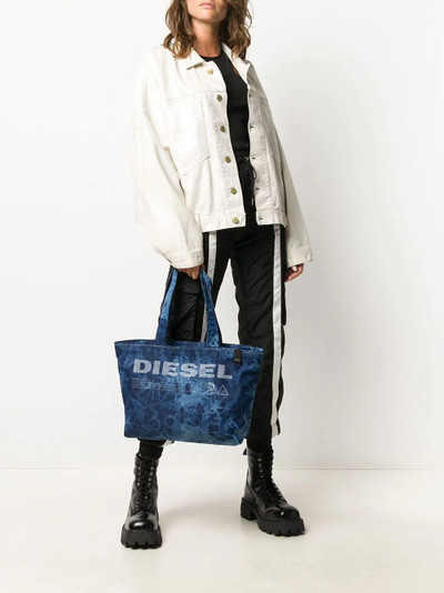 Diesel Not A Toy tie-dye print tote bag outlook