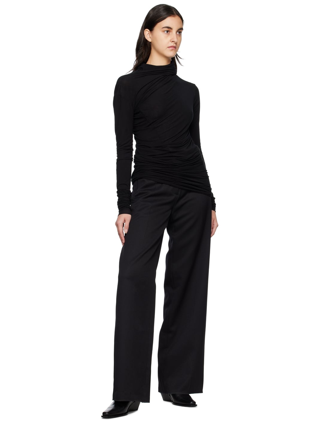 Black Tatiana Turtleneck - 4