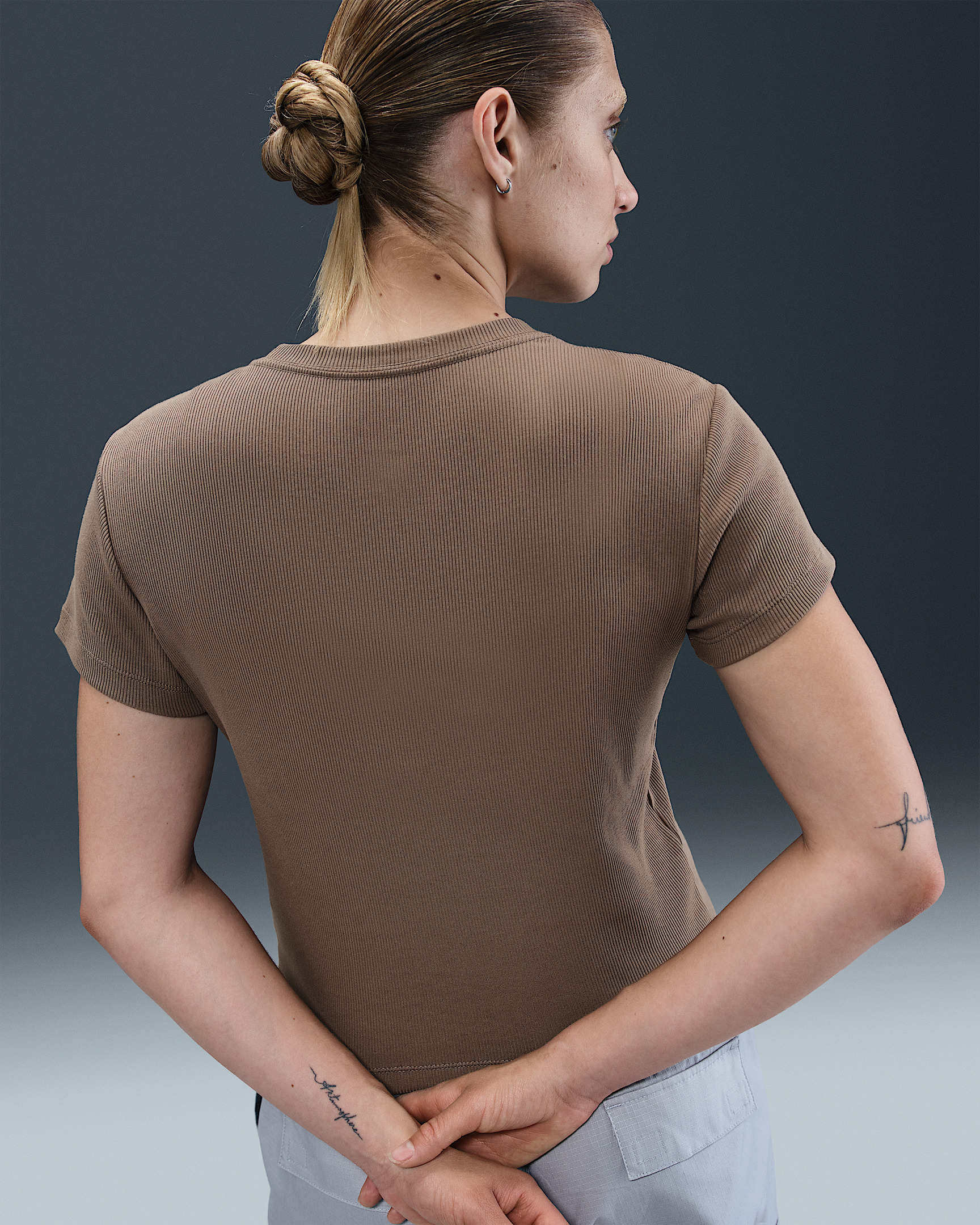 Nike Sportswear Women's Tight Ribbed Short-Sleeve T-Shirt - 2