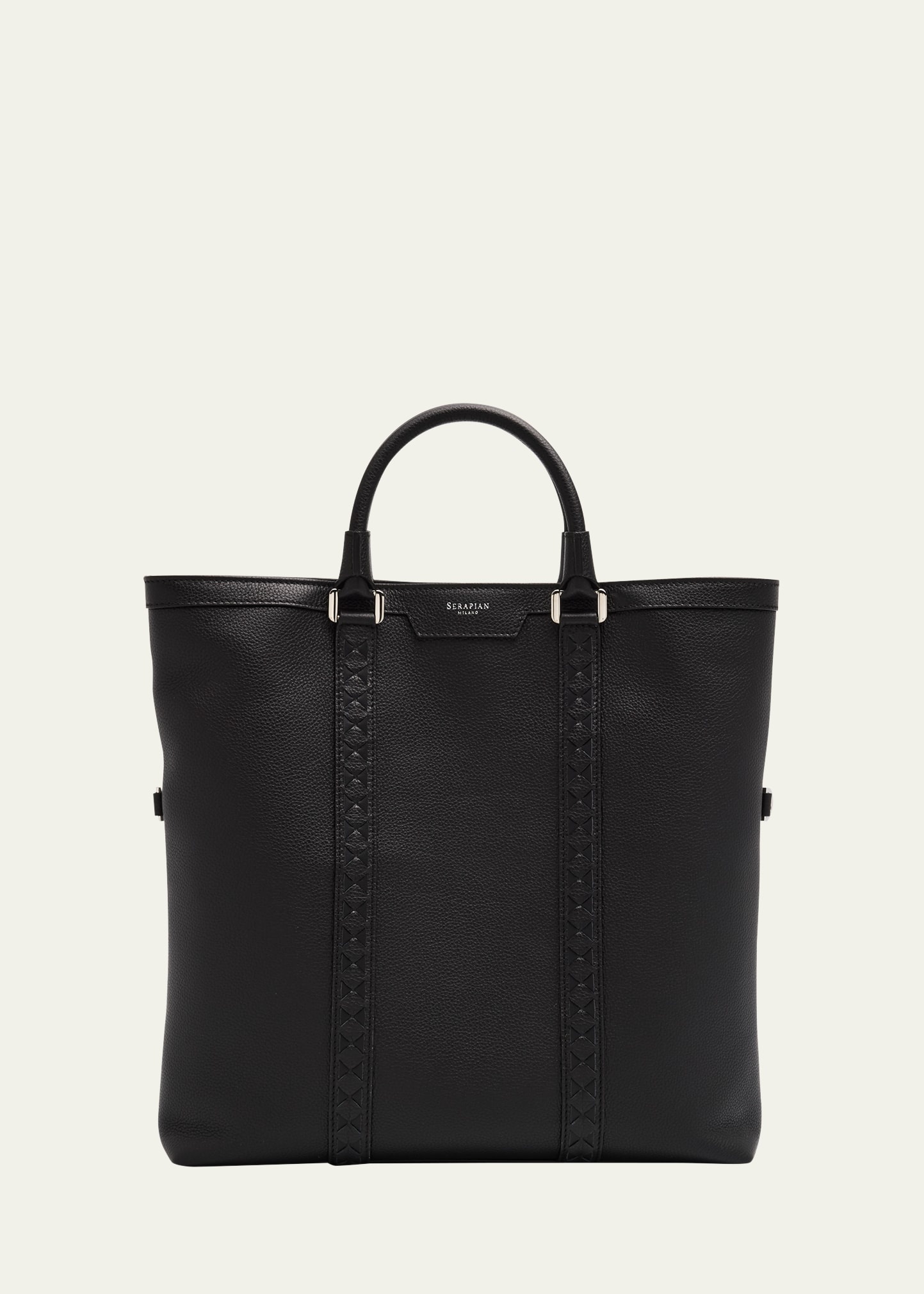 Men's Cachemire Leather Foldable Tote Bag - 1