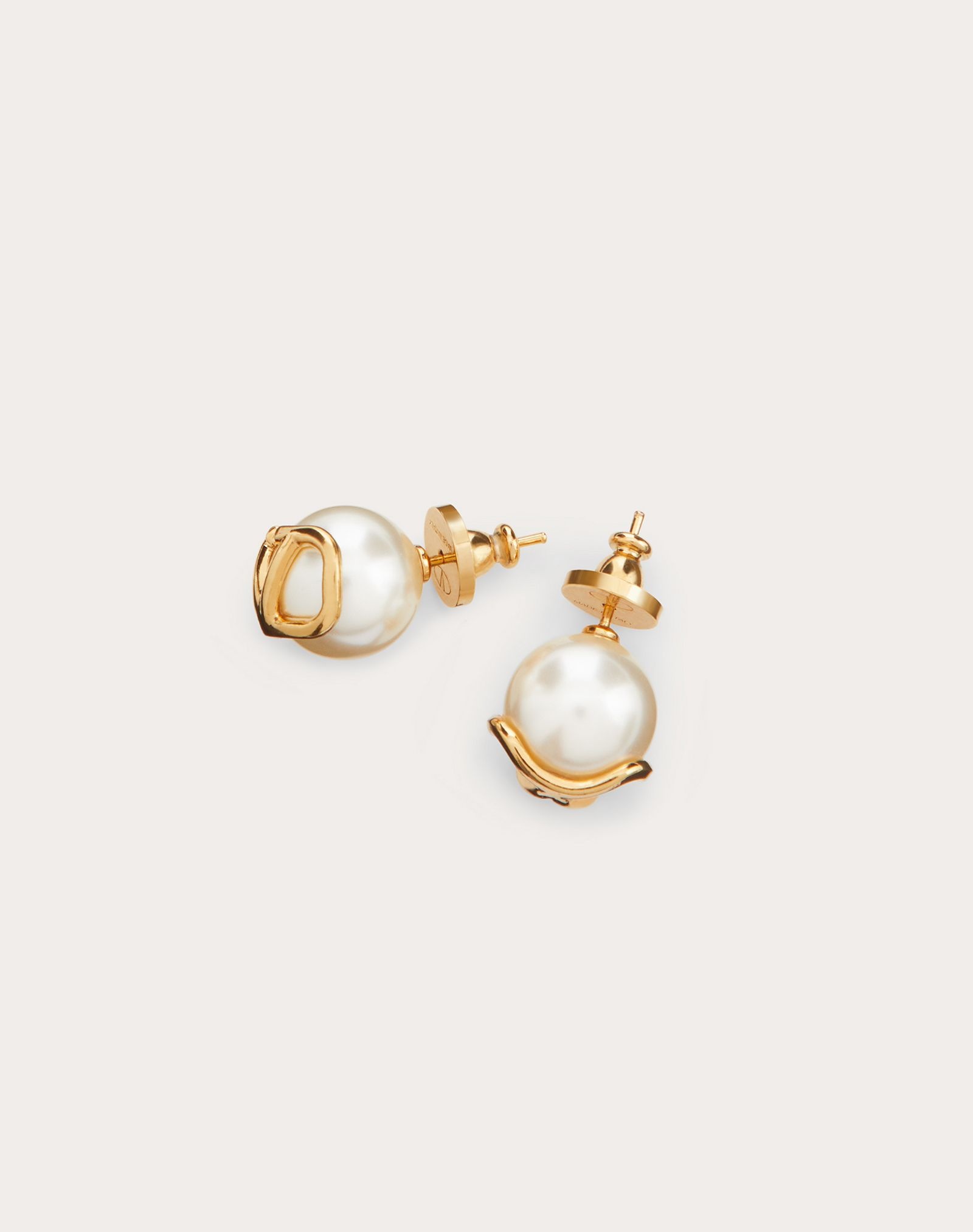 VLogo Signature earrings with pearls - 3