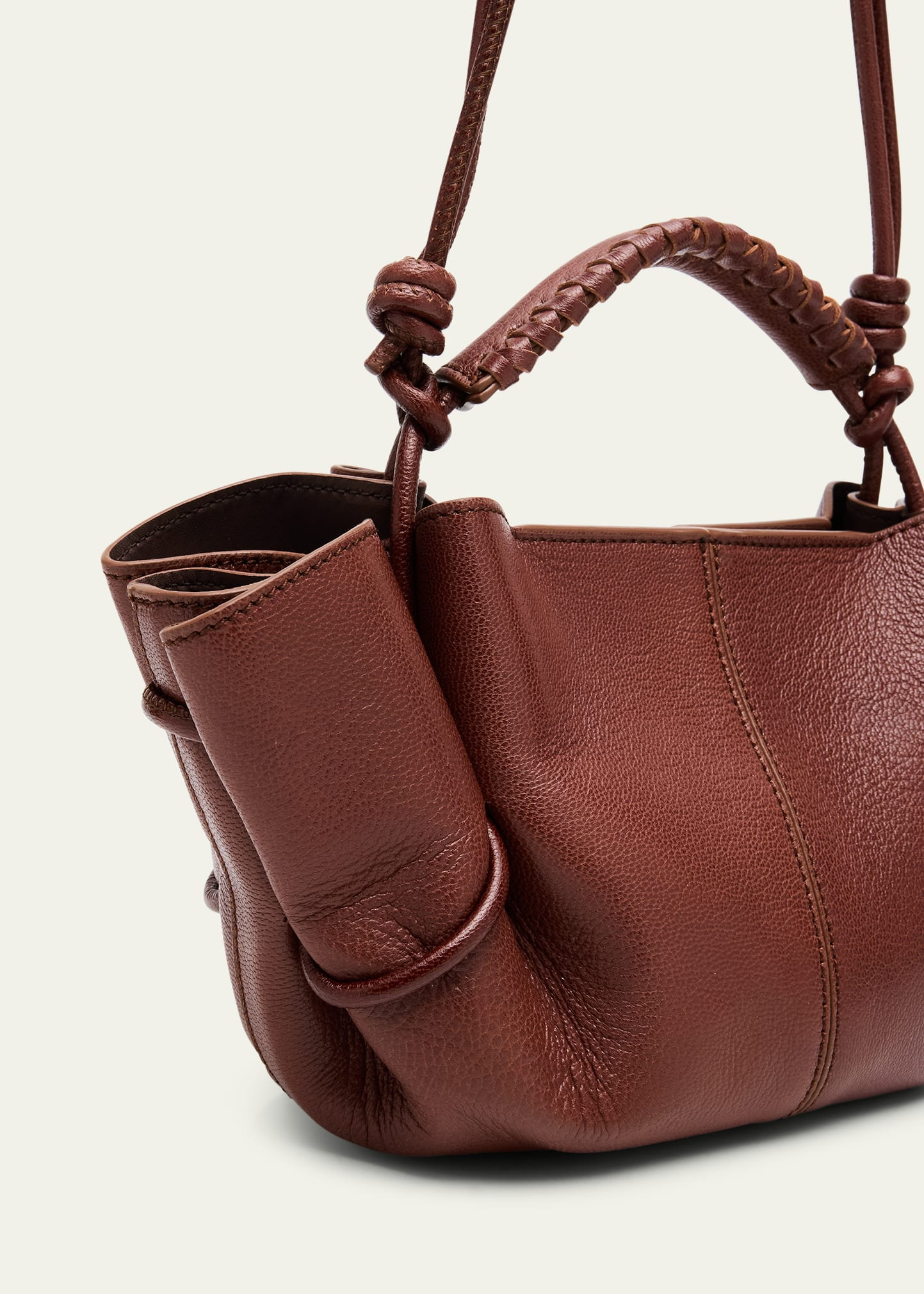Arta Mini Pleated Leather Crossbody Bag - 5