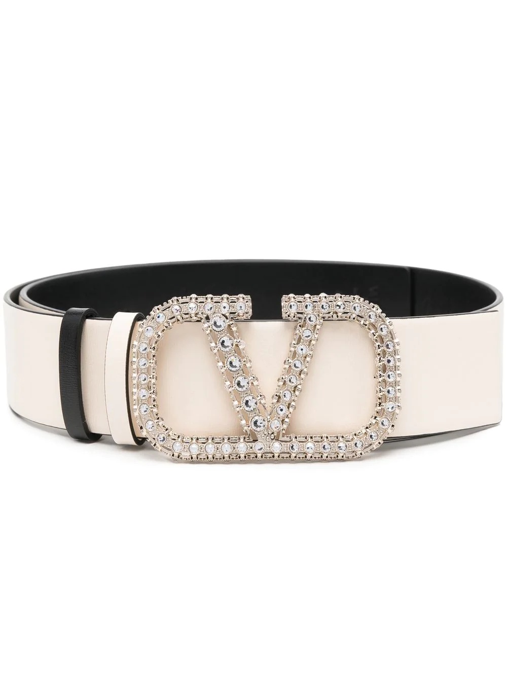 VLogo embellished-buckle reversible belt - 1