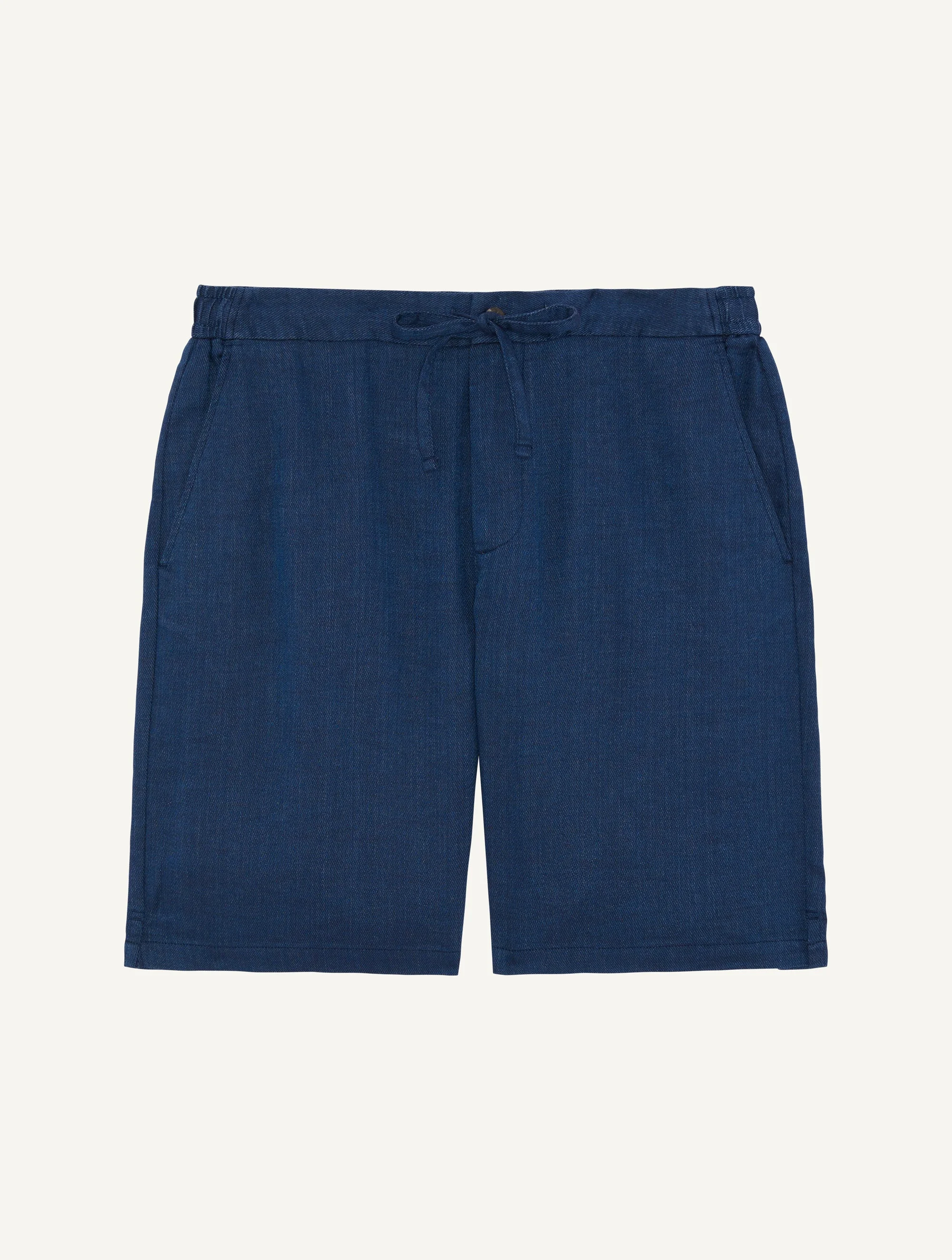 SERGIO LINEN-BLEND SHORTS - 1