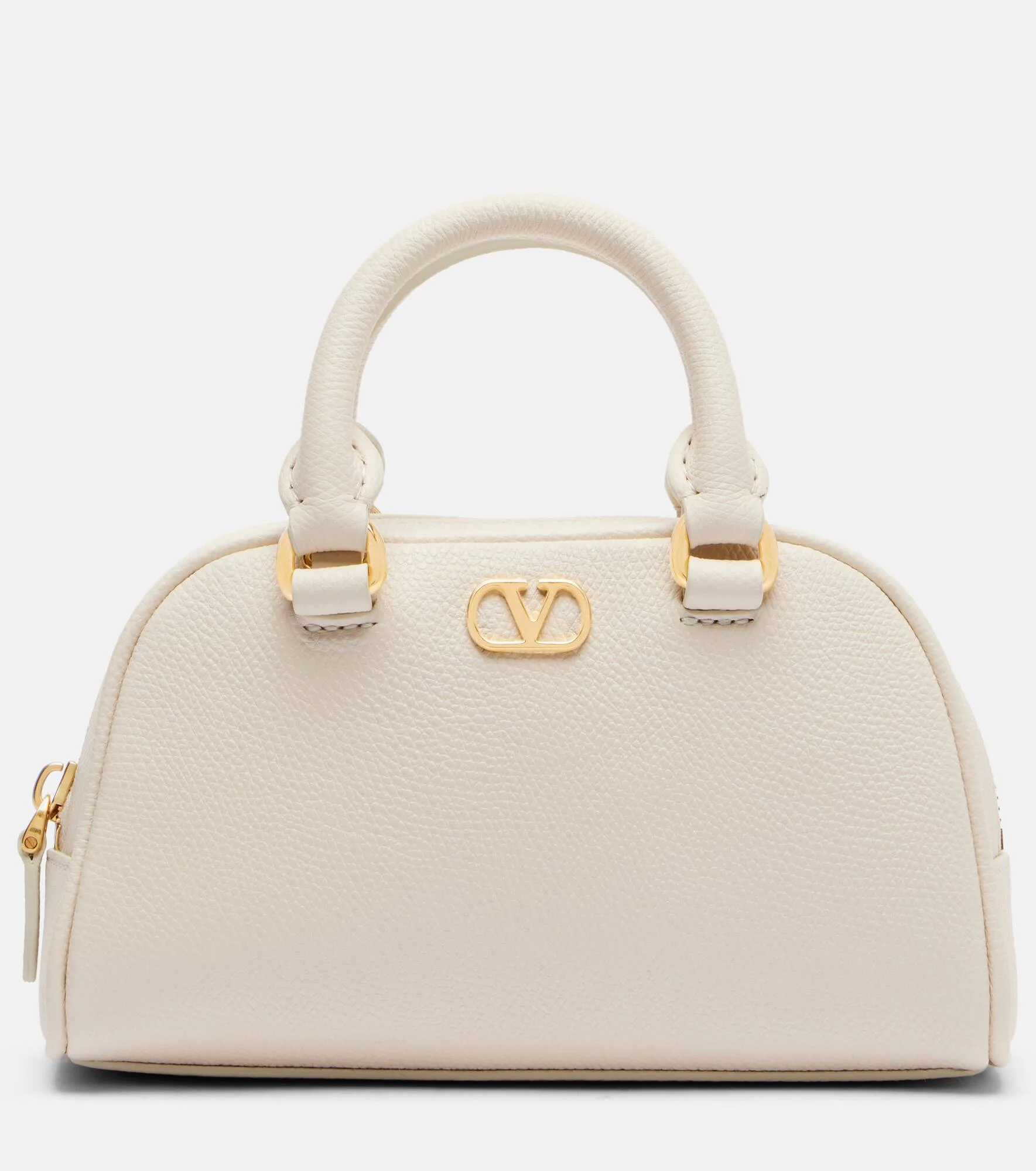 VLogo Mini leather top-handle bag - 1