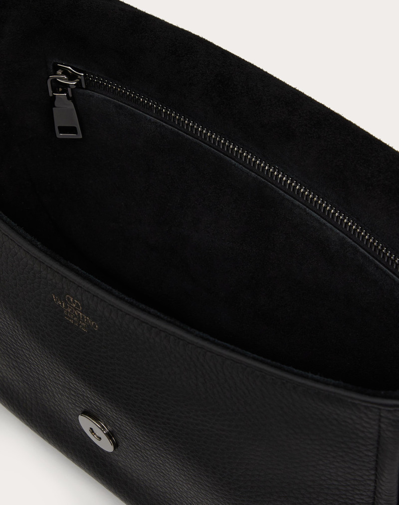 VALENTINO GARAVANI ALLTIME GRAINY CALFSKIN SHOULDER BAG 7