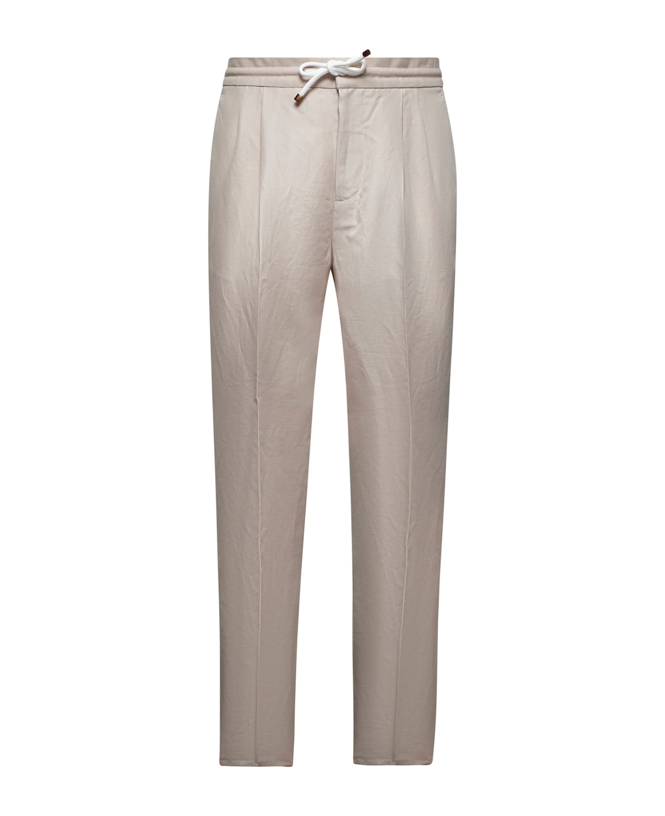 Drawstring Tapered Leg Trousers - 1