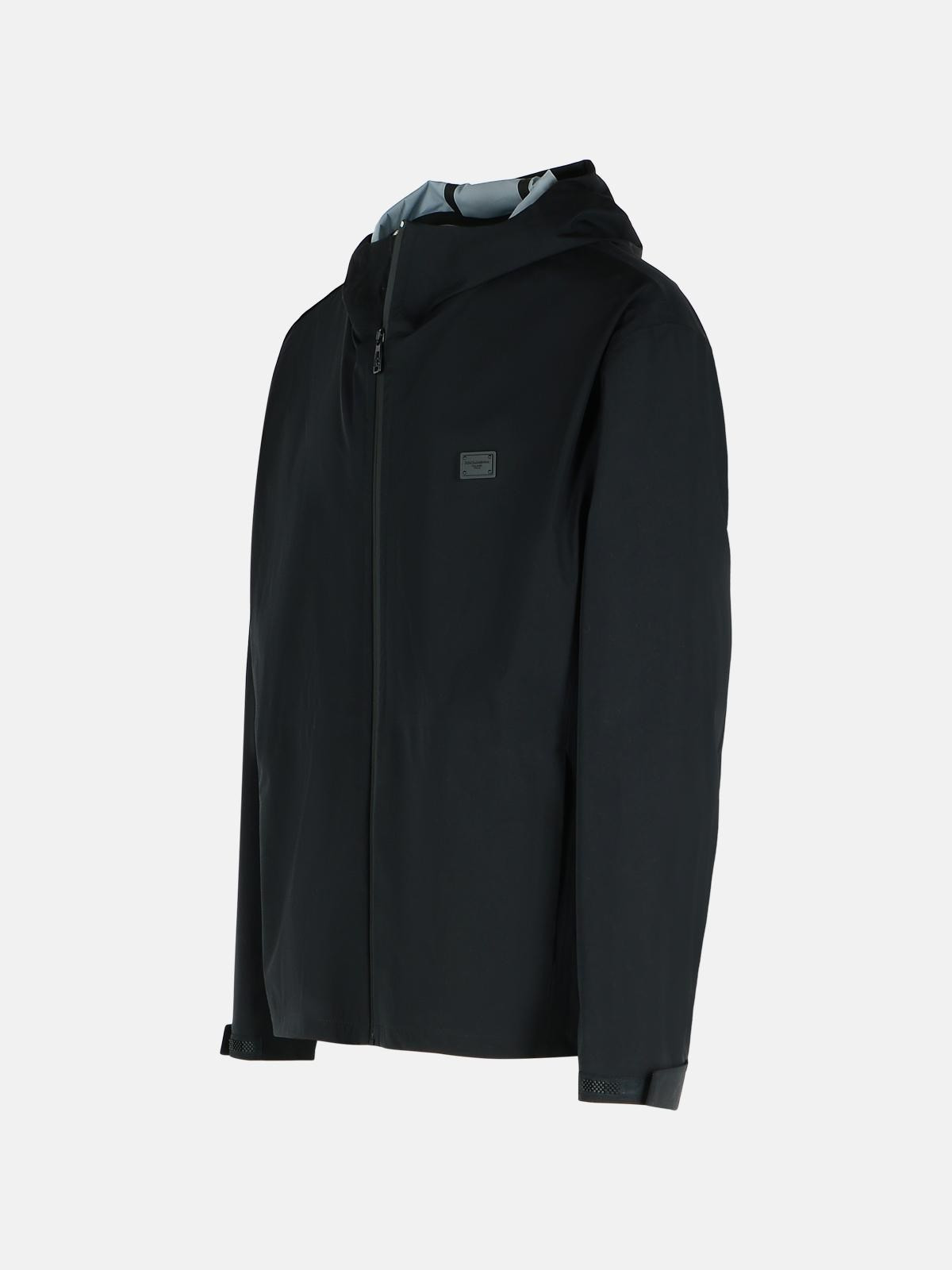 BLACK NYLON JACKET - 2