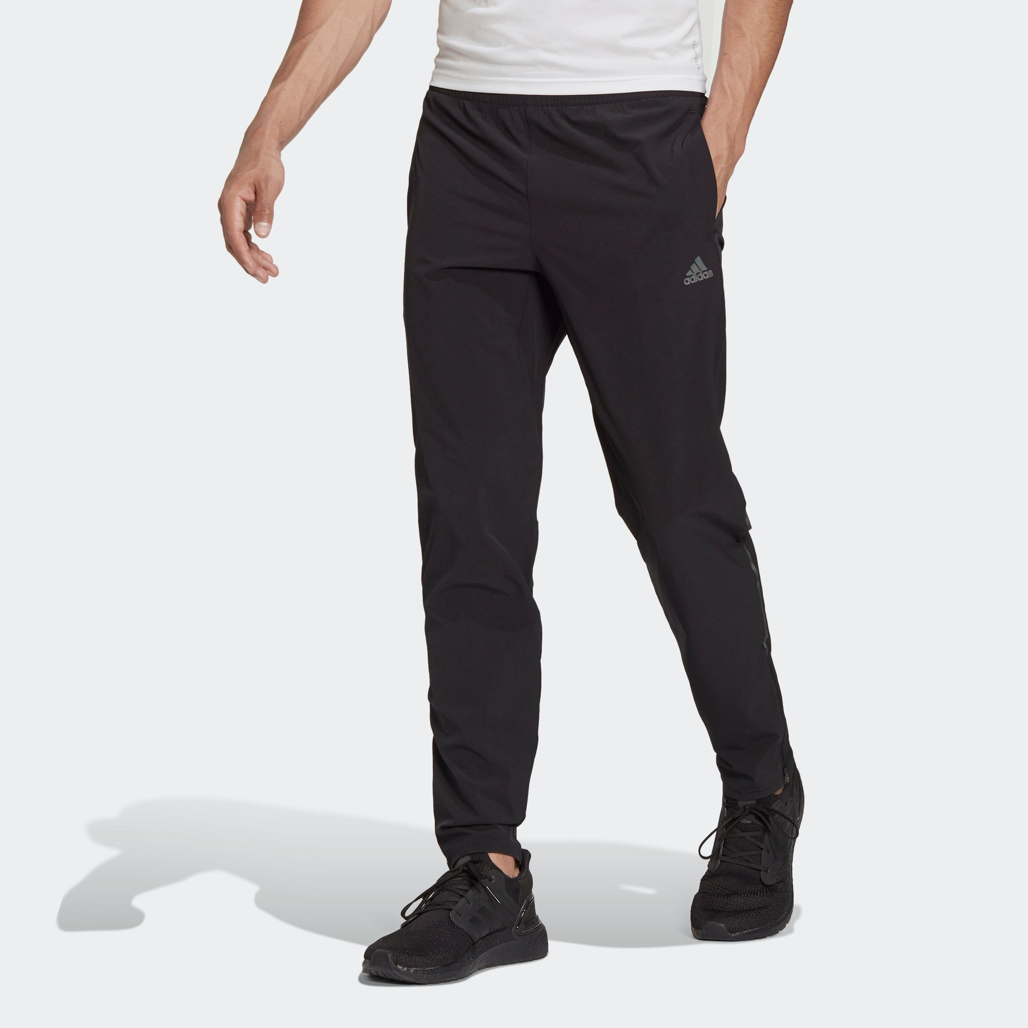adidas Astro Pant M Logo Casual Sports Running Breathable Pants Black H64736 - 2