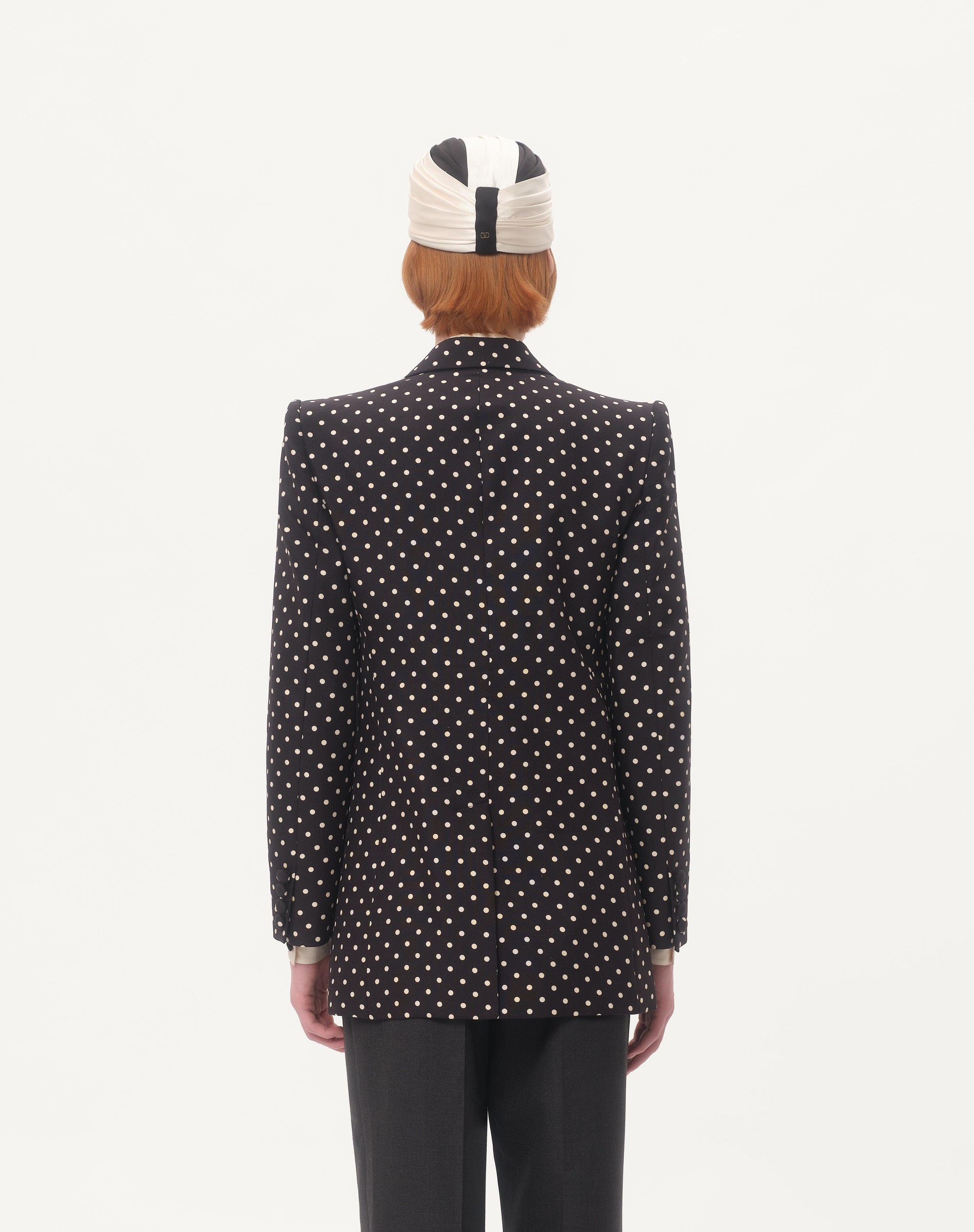 SINGLE-BREASTED SHANTUNG SILK JACKET WITH PLUSDEPOIS PRINT - 8