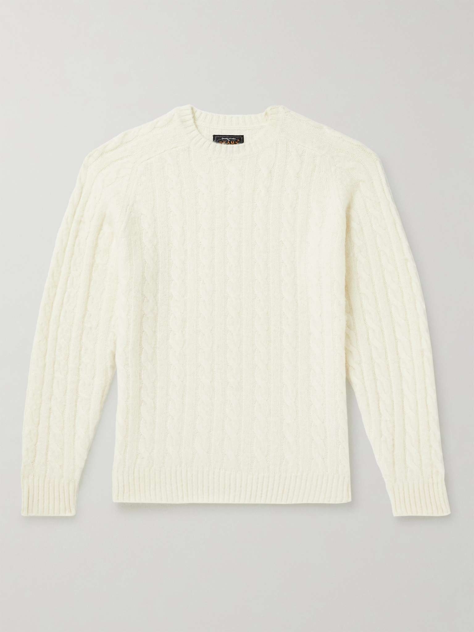 Cable-Knit Wool-Blend Sweater - 1