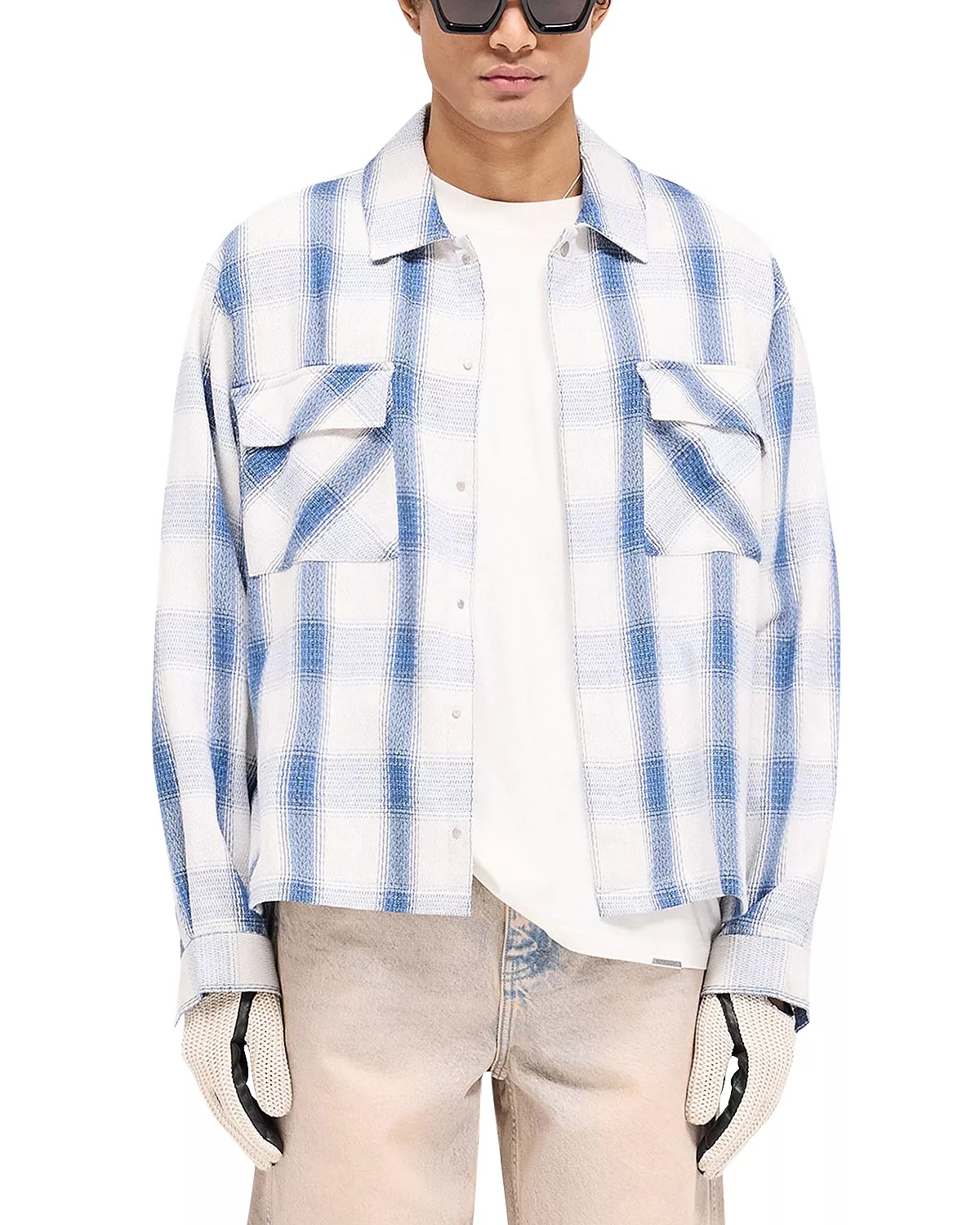 Oversized Fit Season Flannel Plaid Shirt - 1