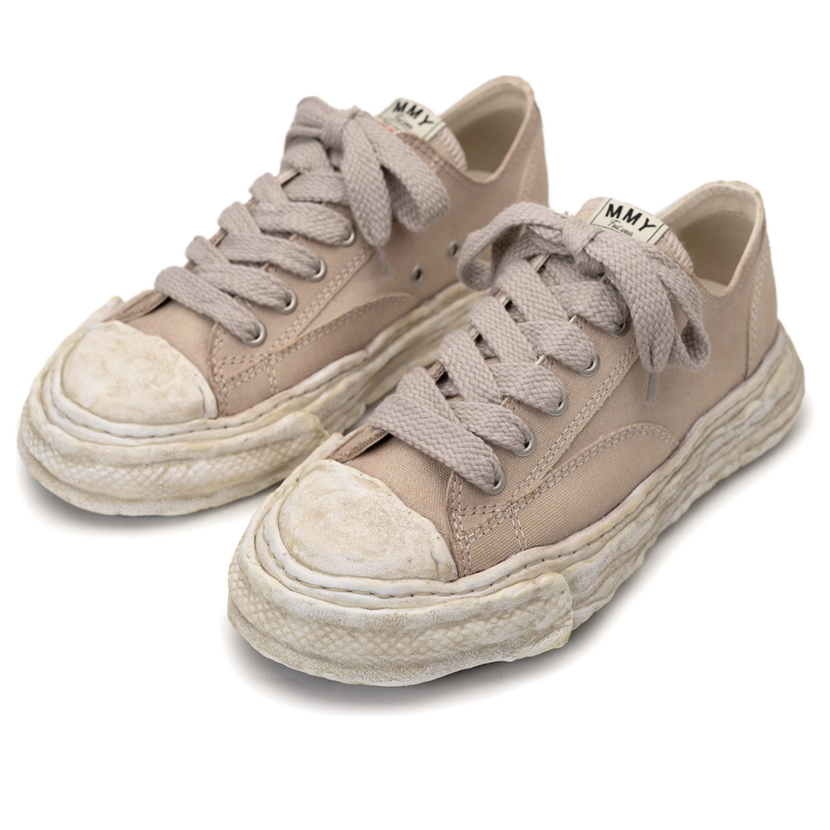 Maison MIHARA YASUHIRO Peterson23 OG Sole Over Dyed Canvas Low 'Brown' A12FW706-BROWN - 3