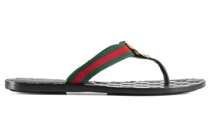 GUCCI GG thong Web sandal outlook