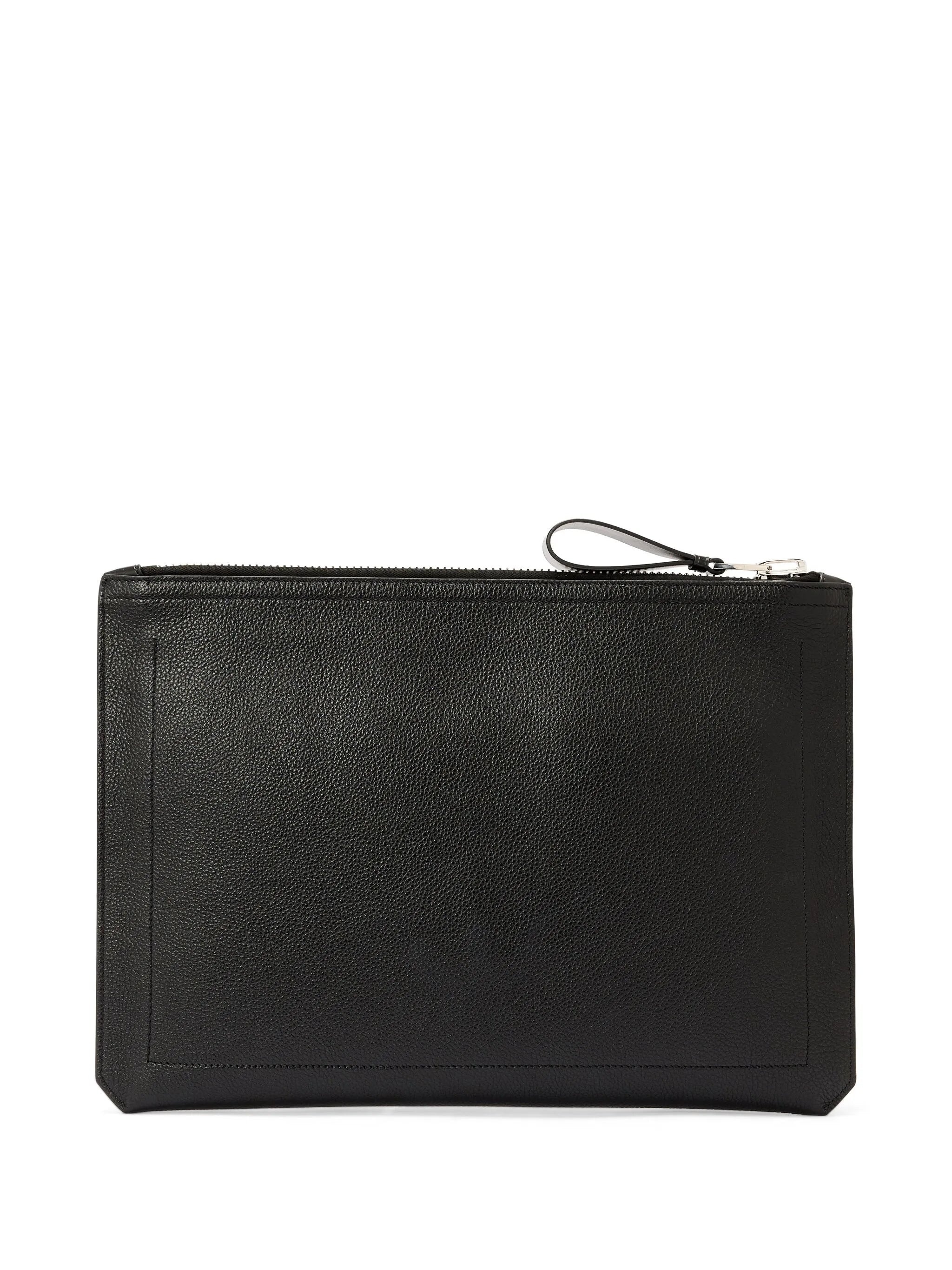 Grained-texture Clutch Bag - 4
